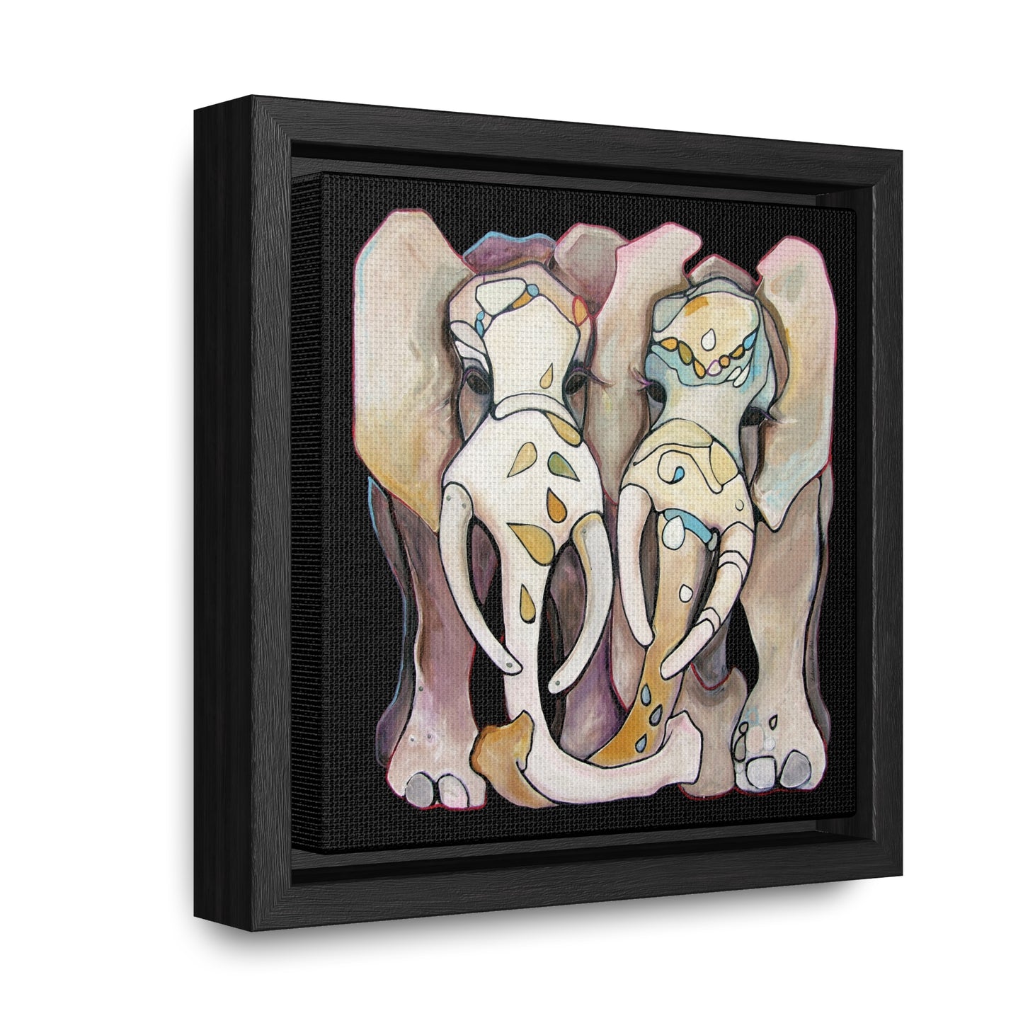 "Sweet Pair" Framed Canvas Fine Art Reproduction by Zabrina Fine Art