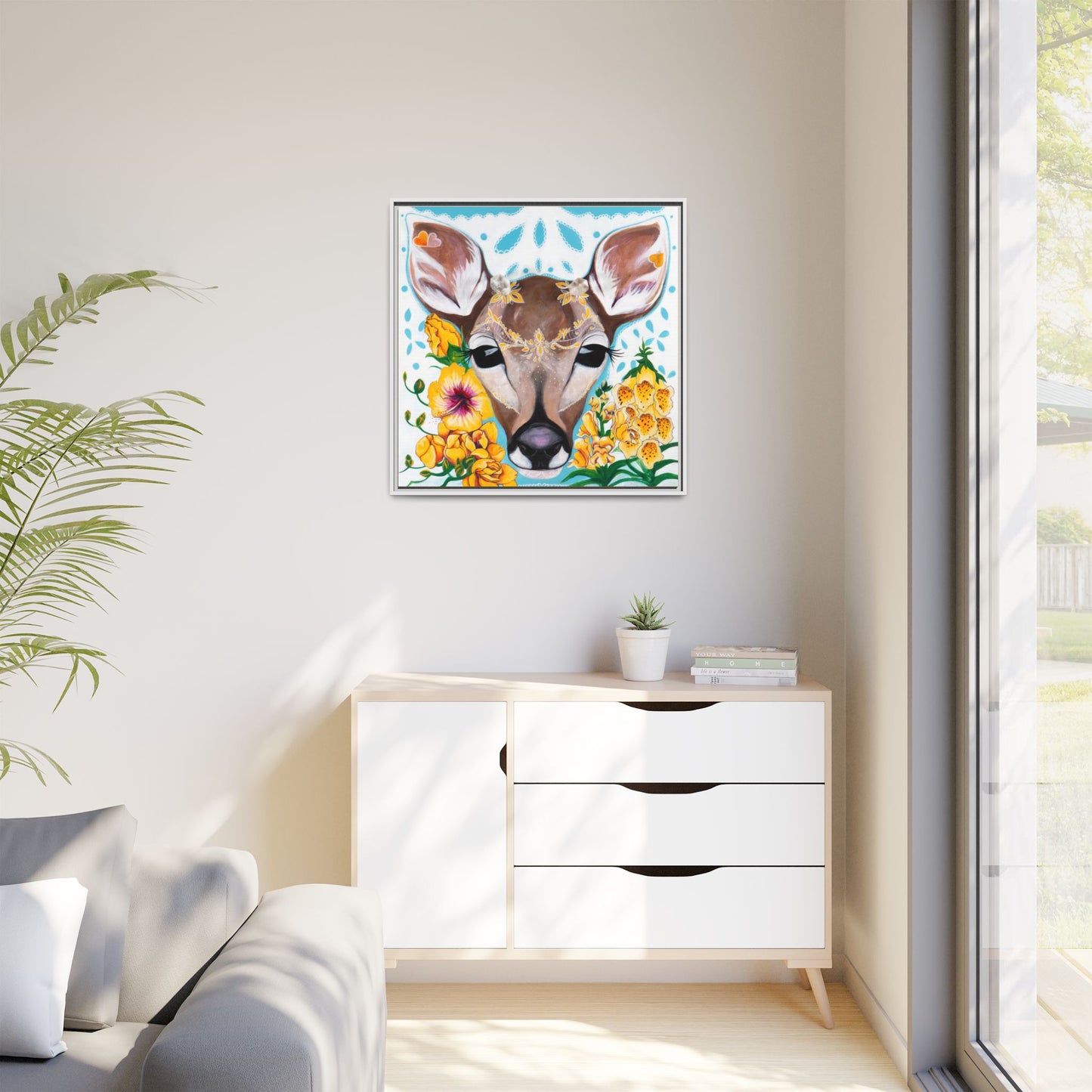 "Gentle Prince" Framed Canvas Fine Art Reproduction by Zabrina Fine Art