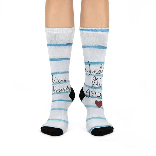 "Indiana Girl" Cute Socks by Zabrina Fine Art