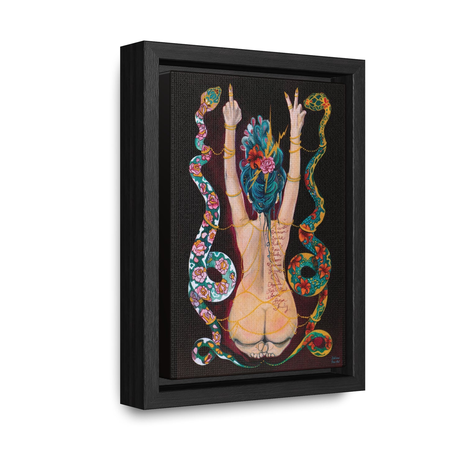 "I Believe In Peace" Framed Canvas Fine Art Reproduction by Zabrina Fine Art