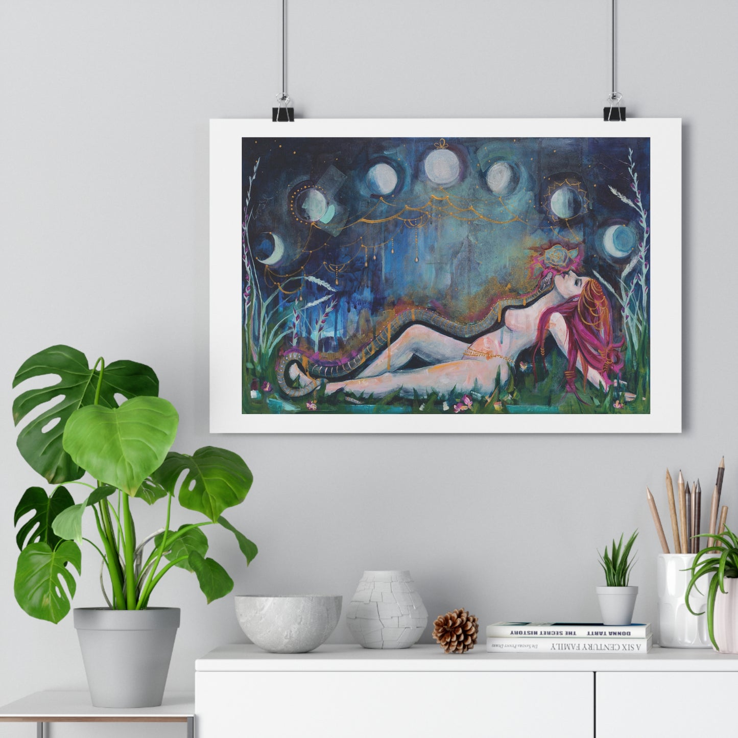 "Moon Bather" Giclée Art Print by Zabrina Fine Art