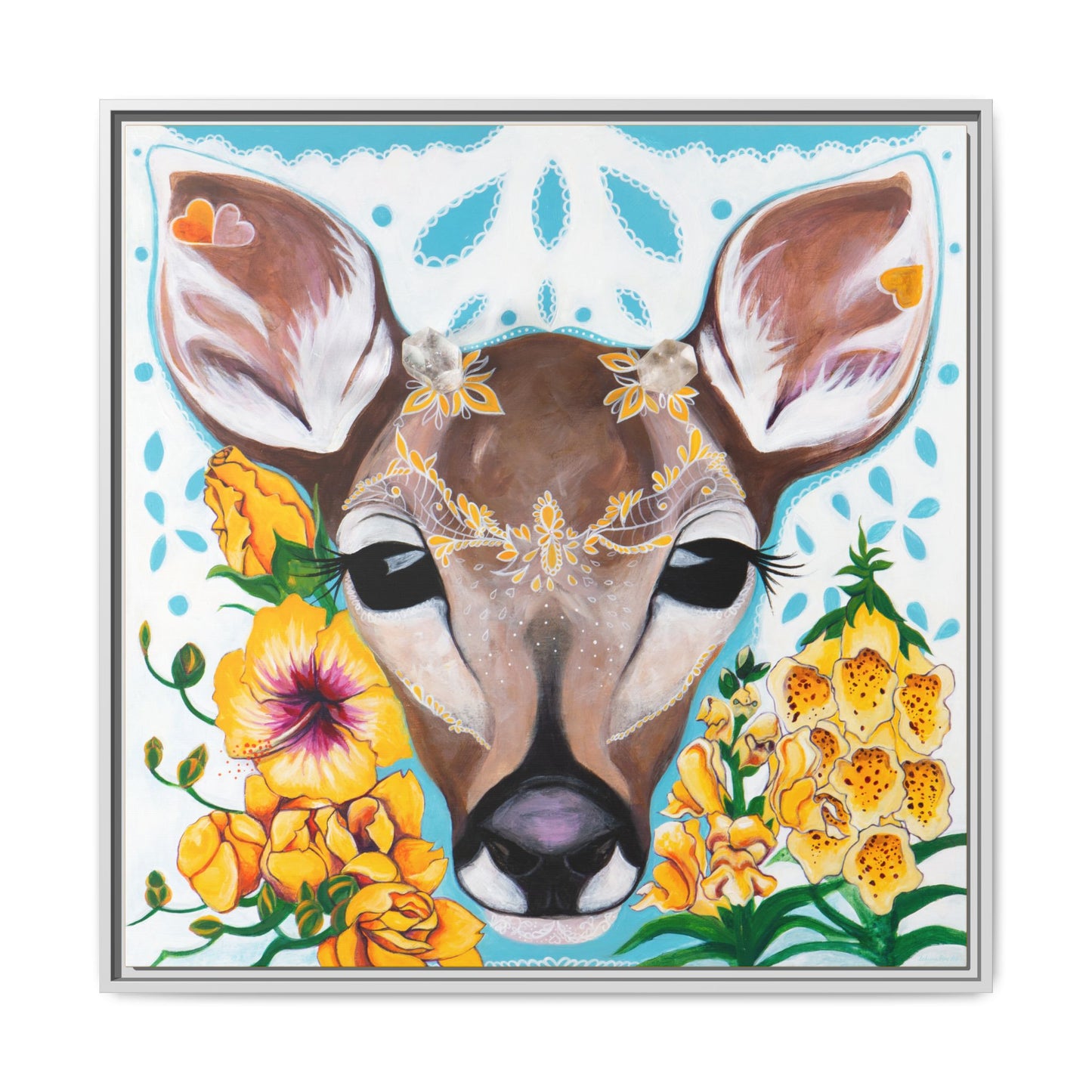"Gentle Prince" Framed Canvas Fine Art Reproduction by Zabrina Fine Art