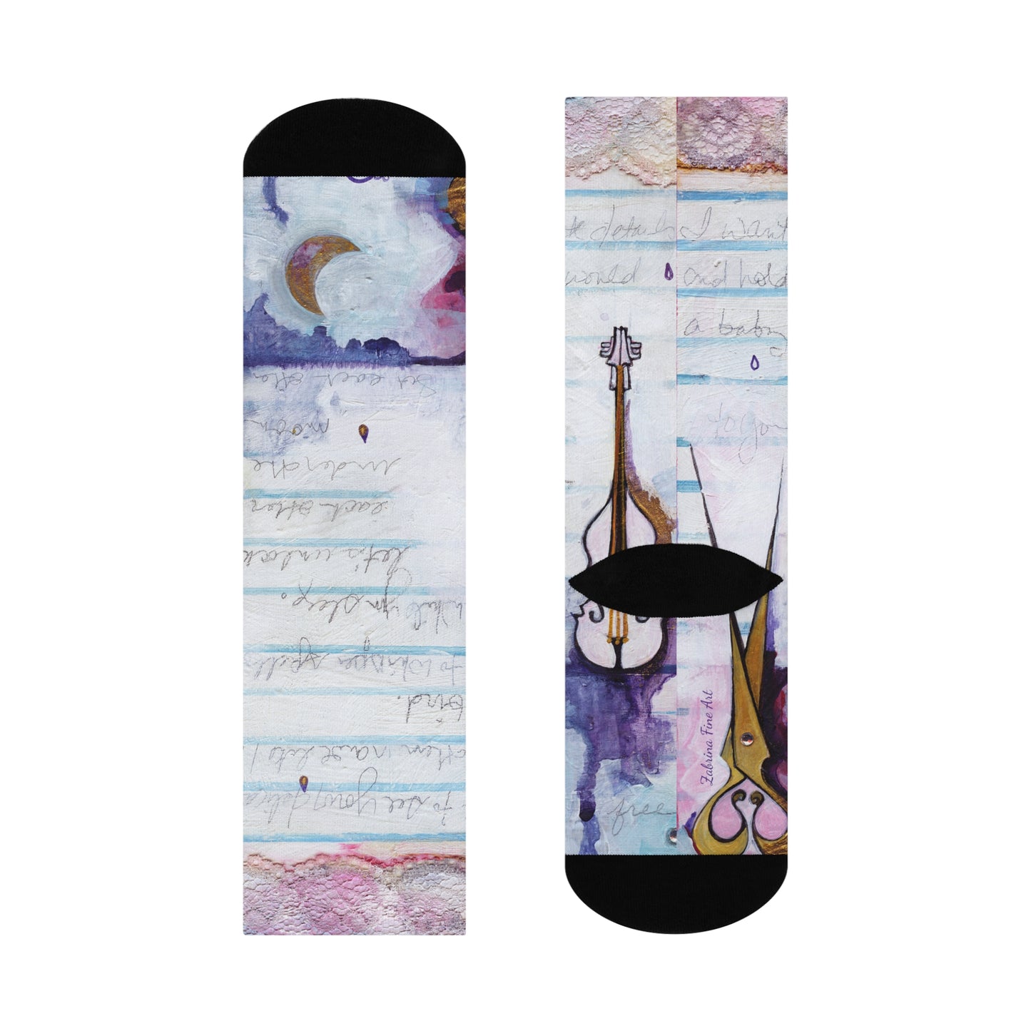 "Love Letter" Cute Socks by Zabrina Fine Art