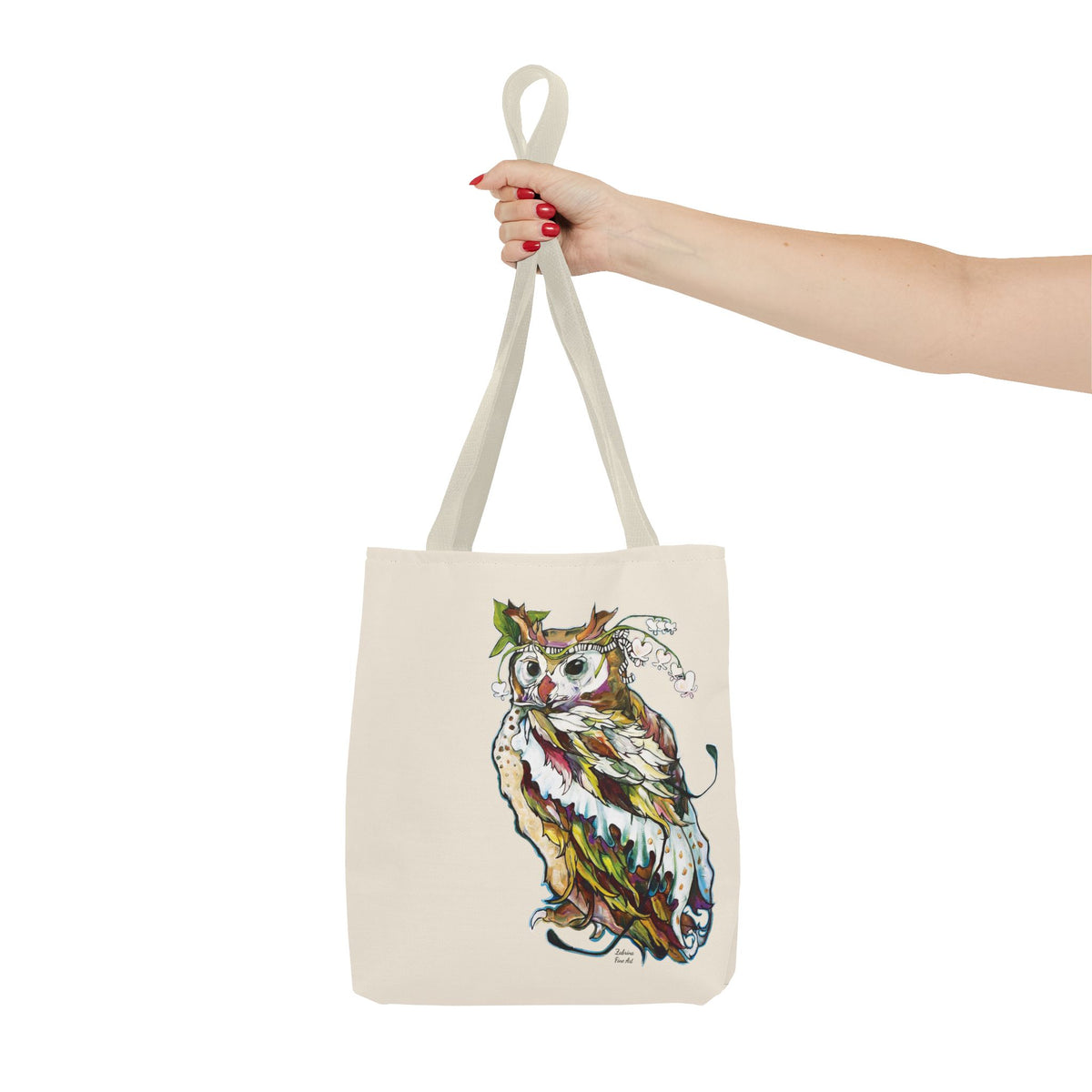 "Two Owls" Tote Bag by Zabrina Fine Art