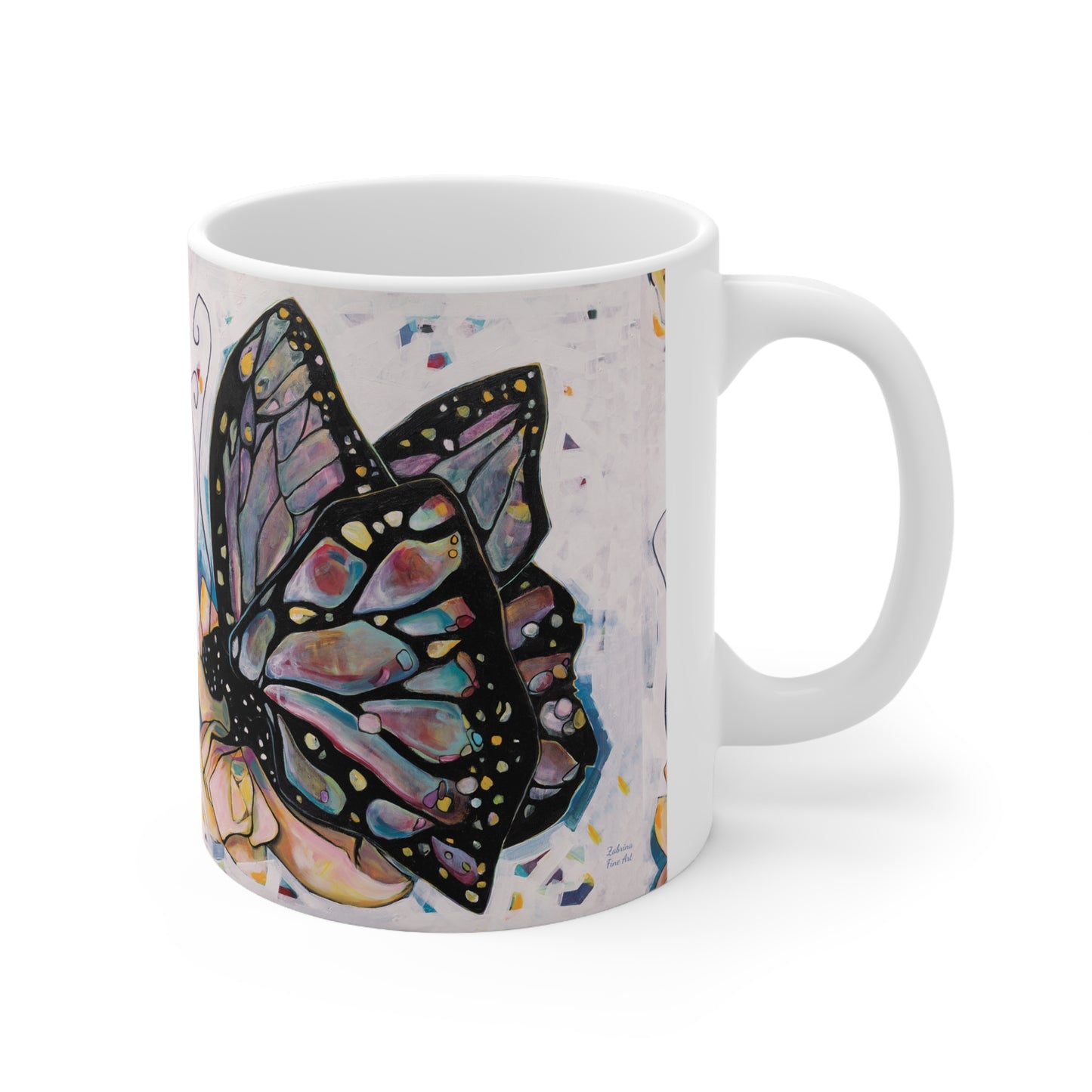 "Butterfly for Brook" Ceramic Mug by Zabrina Fine Art