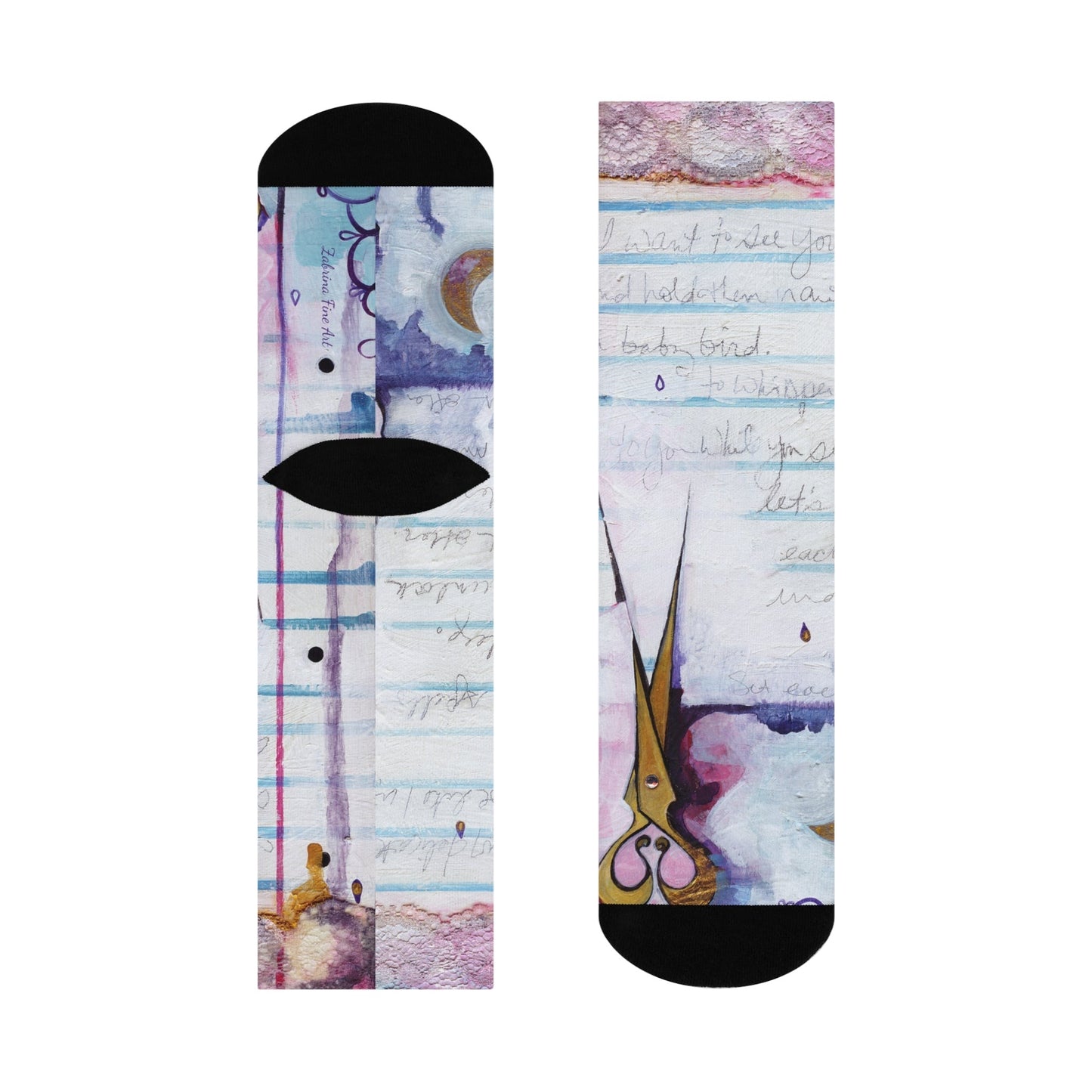 "Love Letter" Cute Socks by Zabrina Fine Art