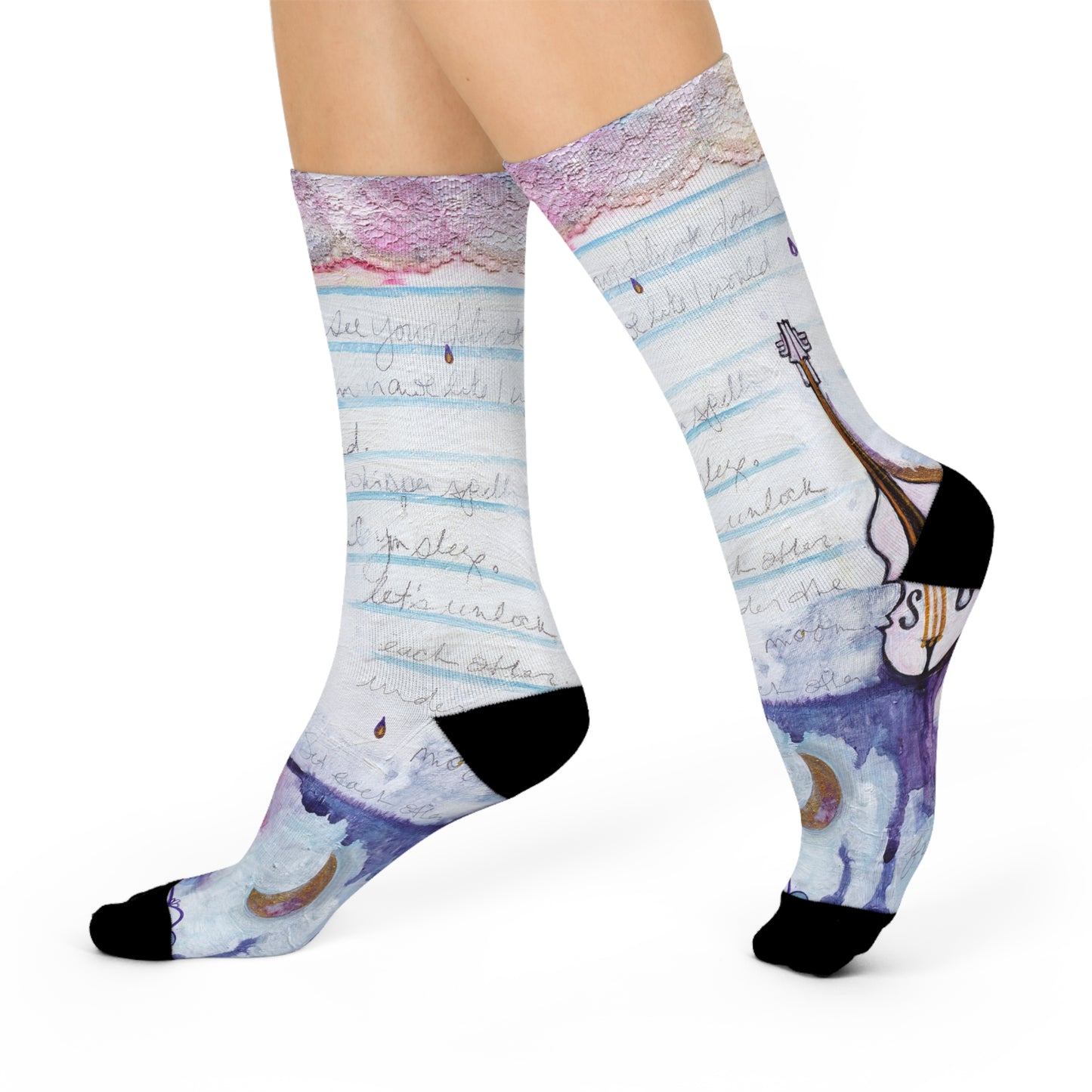 "Love Letter" Cute Socks by Zabrina Fine Art