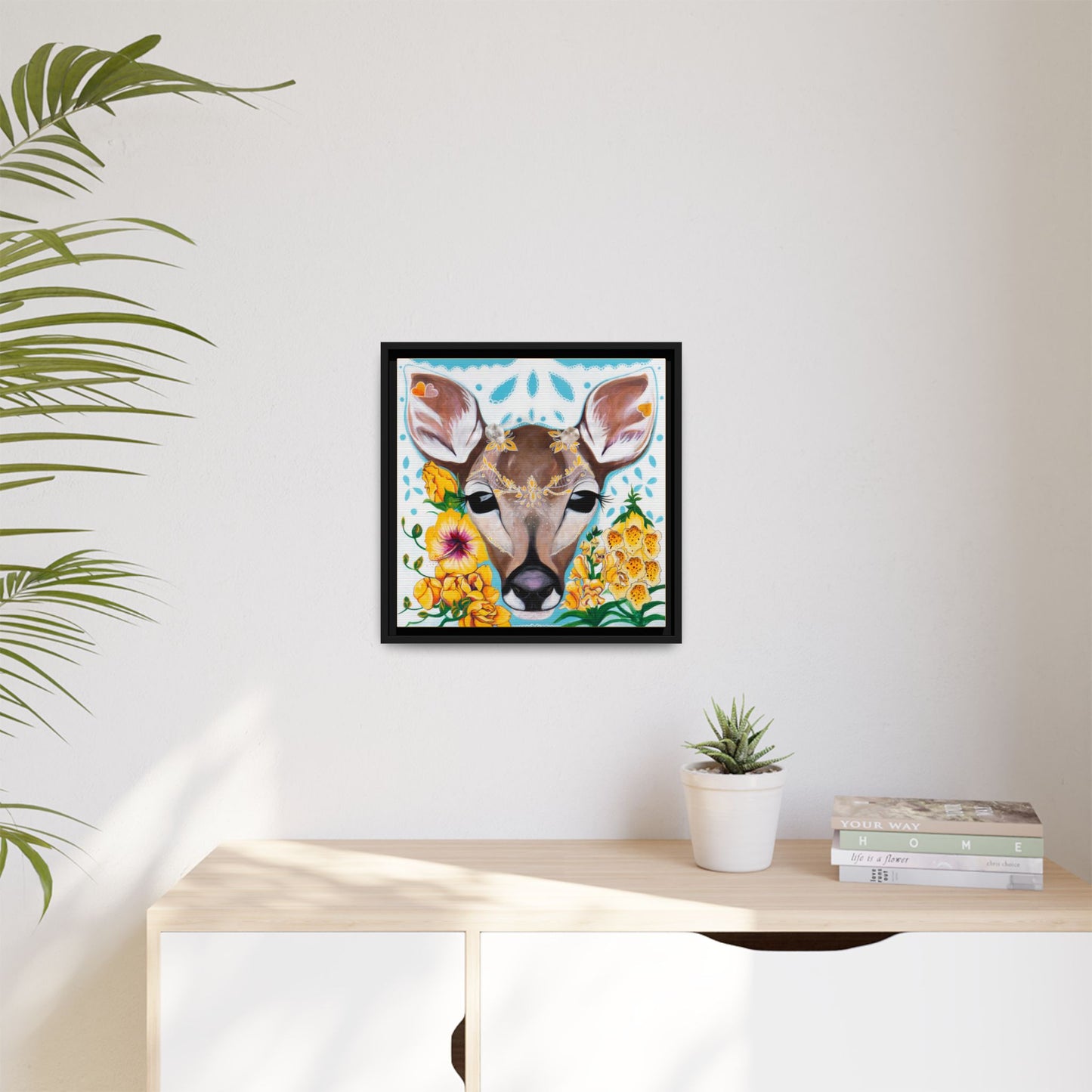 "Gentle Prince" Framed Canvas Fine Art Reproduction by Zabrina Fine Art