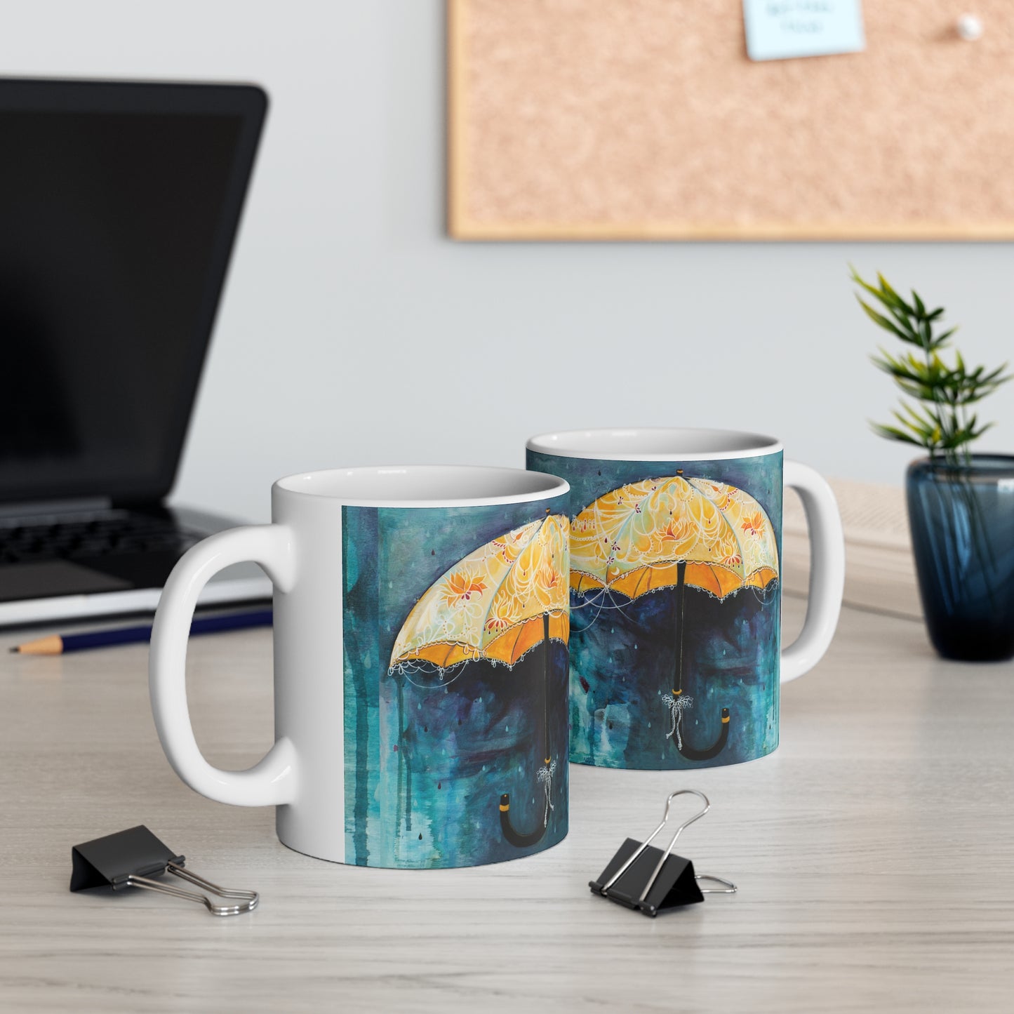 "Rain Glow" Ceramic Mug by Zabrina Fine Art