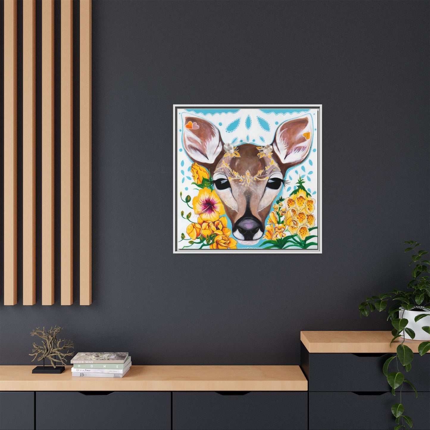 "Gentle Prince" Framed Canvas Fine Art Reproduction by Zabrina Fine Art