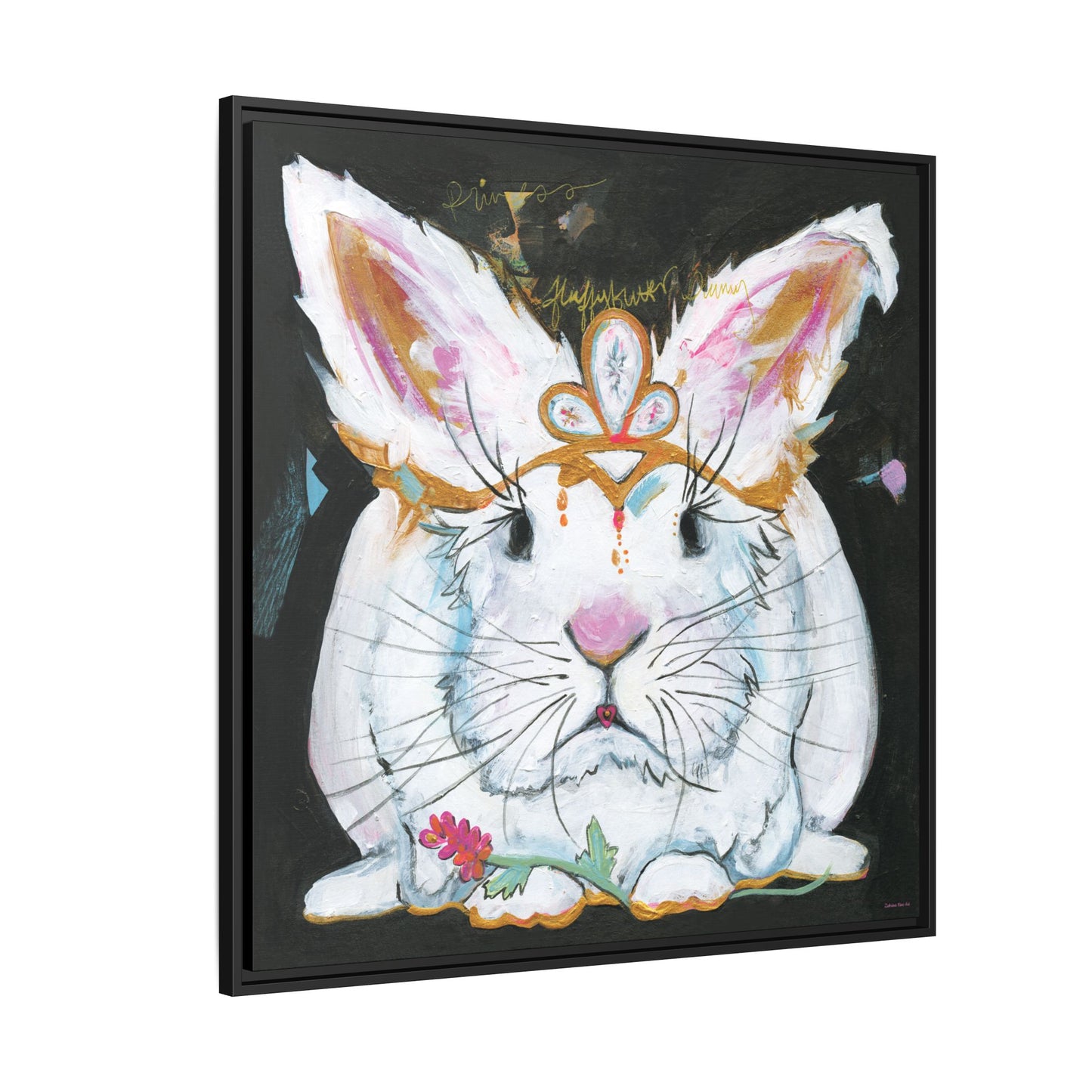 "Princess Fluffy Butter" Framed Canvas Fine Art Reproduction by Zabrina Fine Art