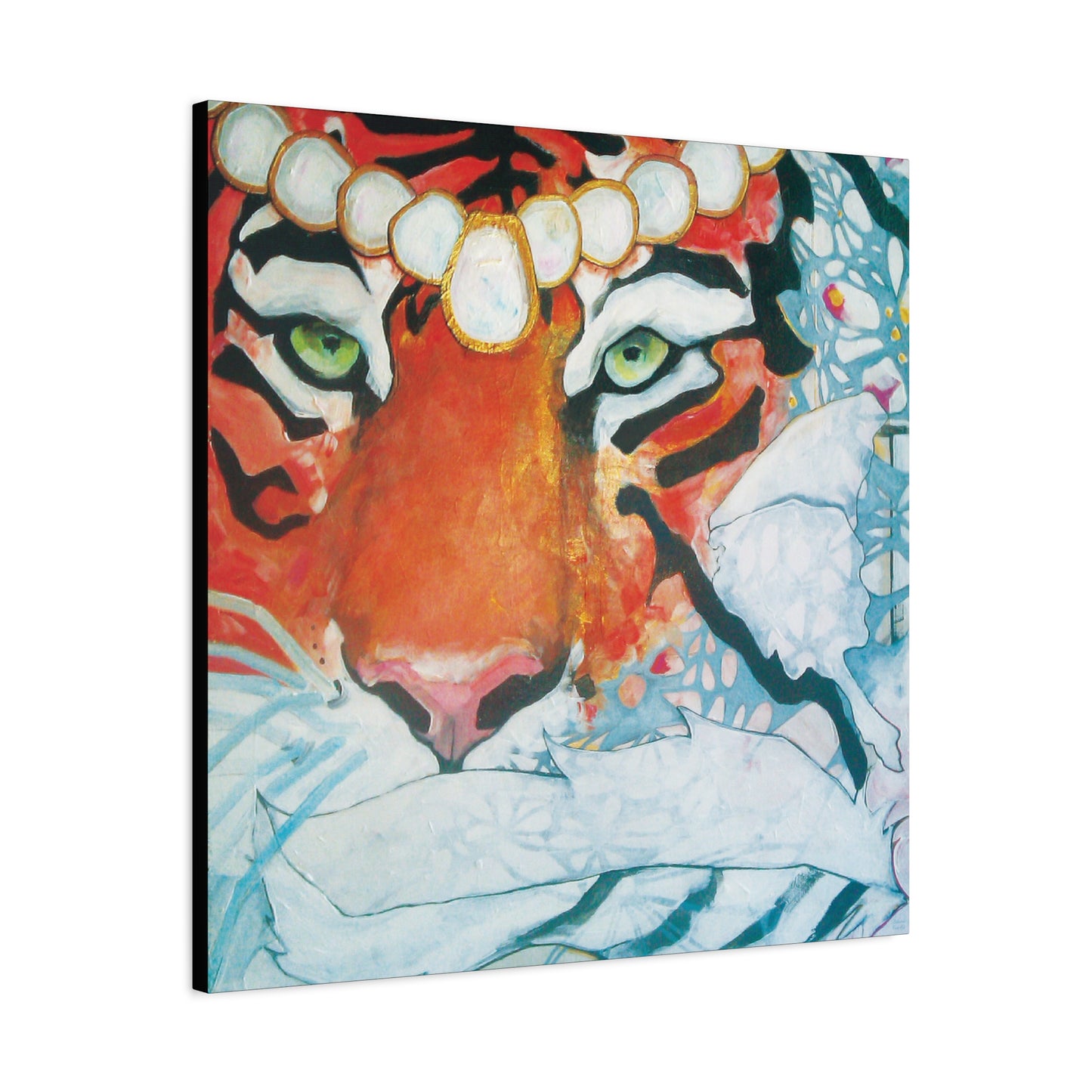 "Tigress" Unframed Canvas Black Edge Reproduction by Zabrina Fine Art