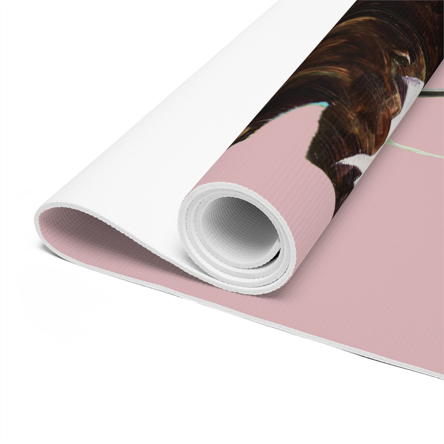 "Feather Shell Pink" Yoga Mat by Zabrina Fine Art