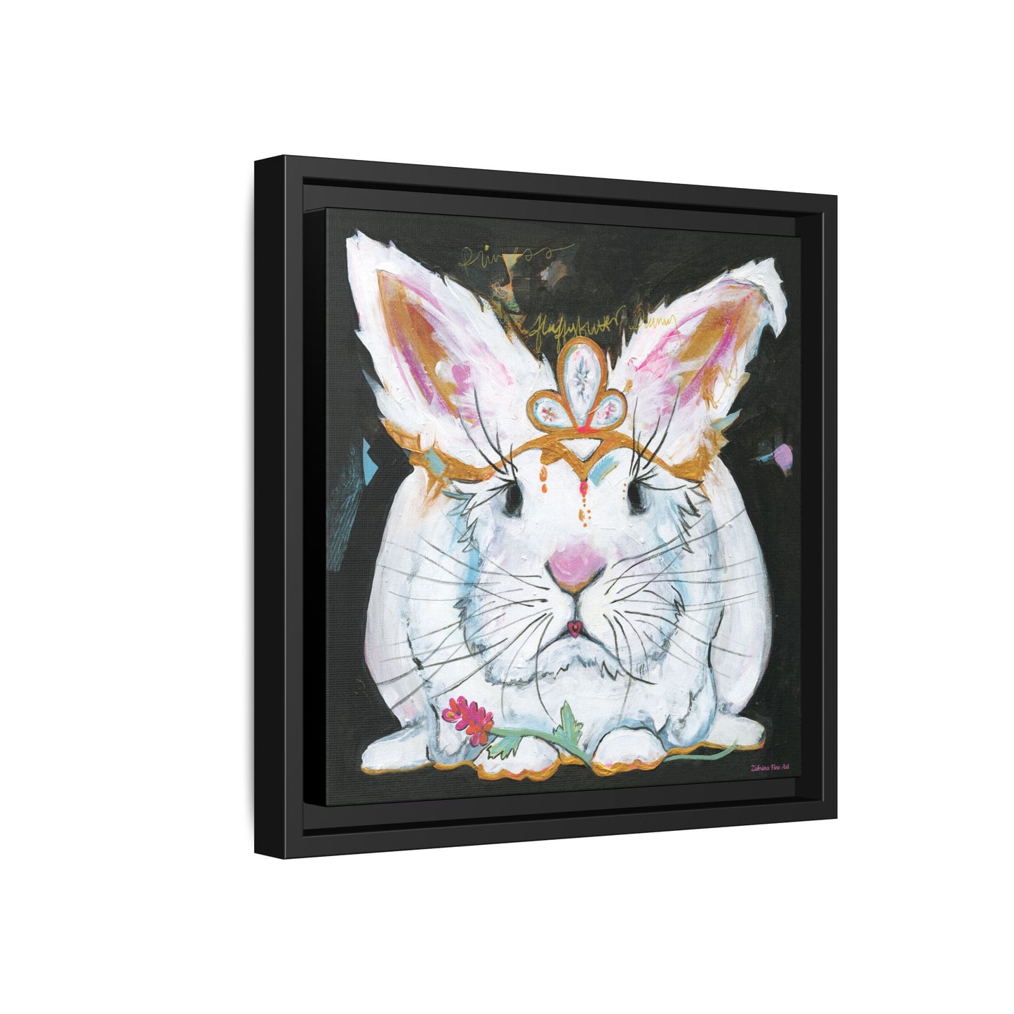 "Princess Fluffy Butter" Framed Canvas Fine Art Reproduction by Zabrina Fine Art