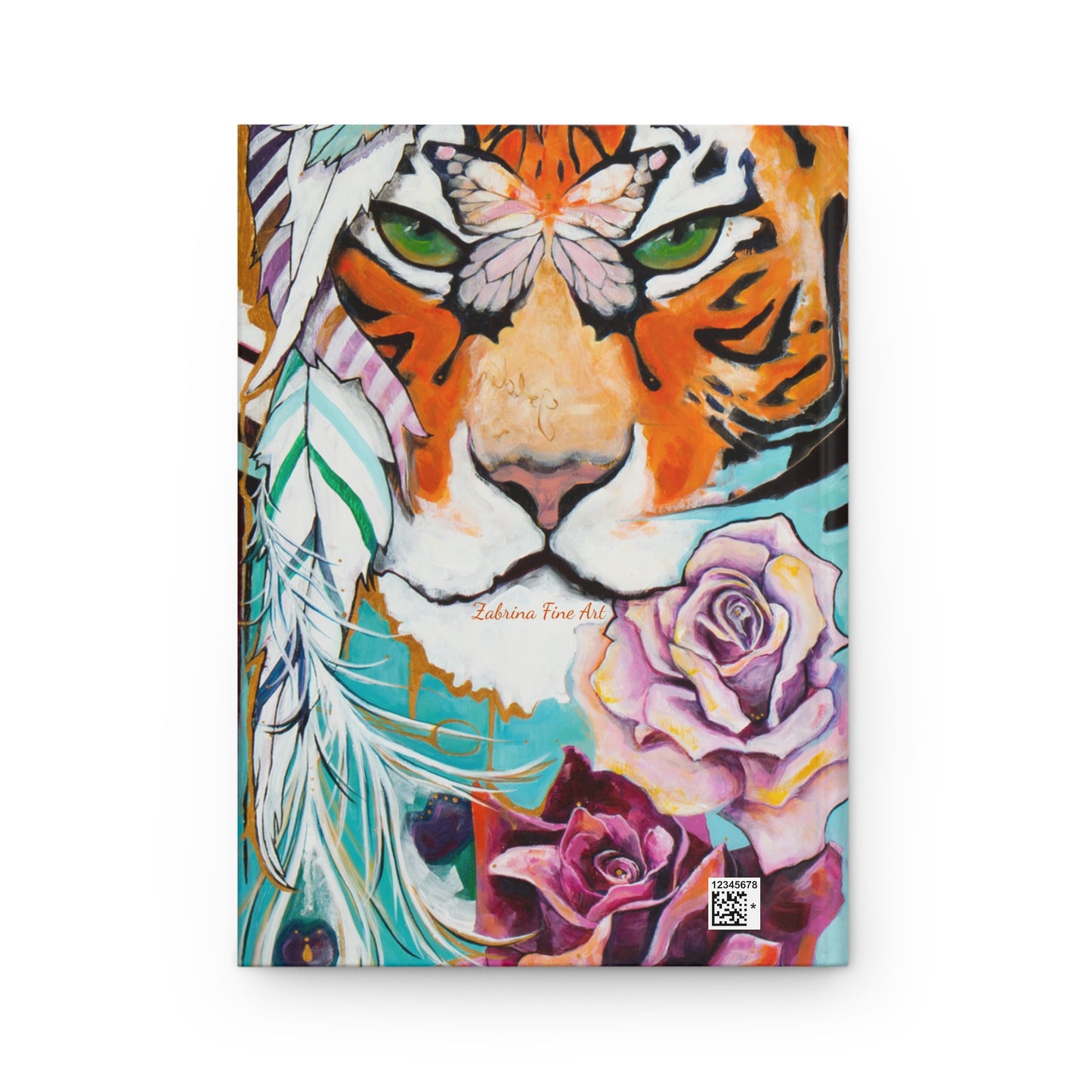 "Tiger Eyes" Hardcover Journal by Zabrina Fine Art