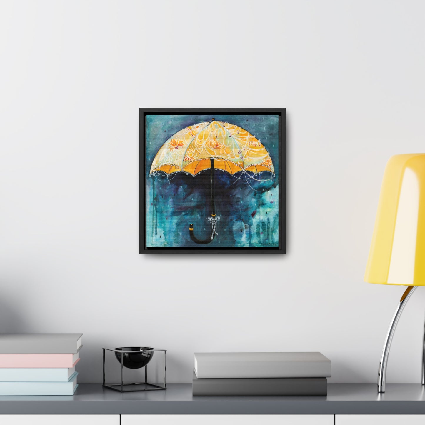 "Rain Glow" Framed Canvas Fine Art Reproduction by Zabrina Fine Art