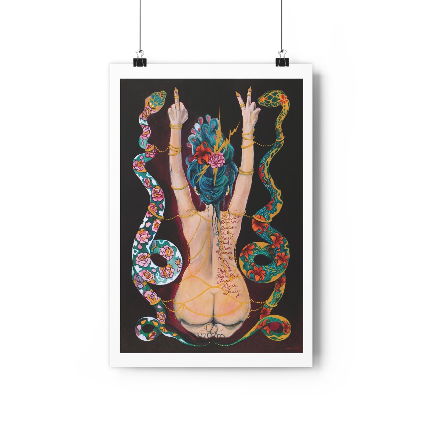 "I Believe In Peace" Giclée Fine Art Print White Border by Zabrina Fine Art