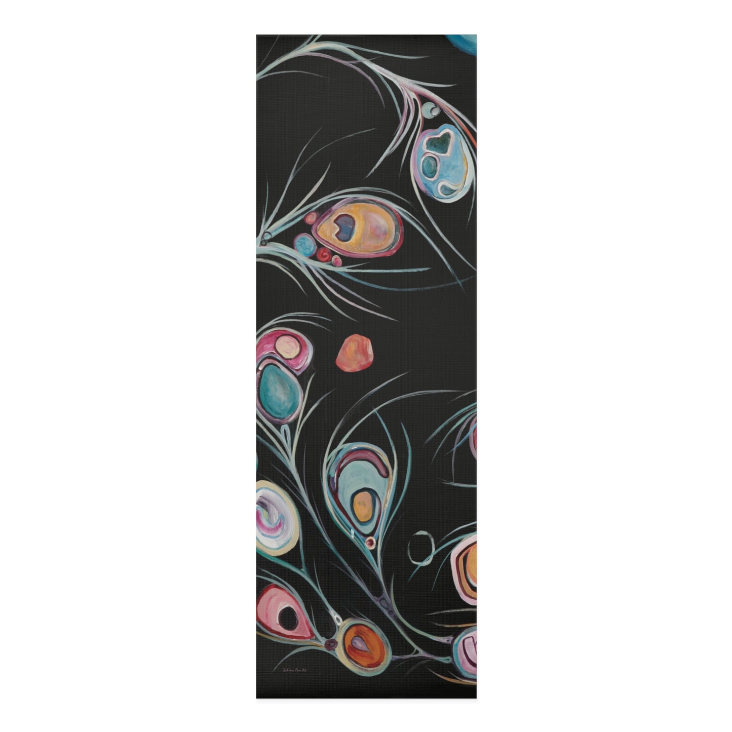 "Peacock Feather" Yoga Mat by Zabrina Fine Art