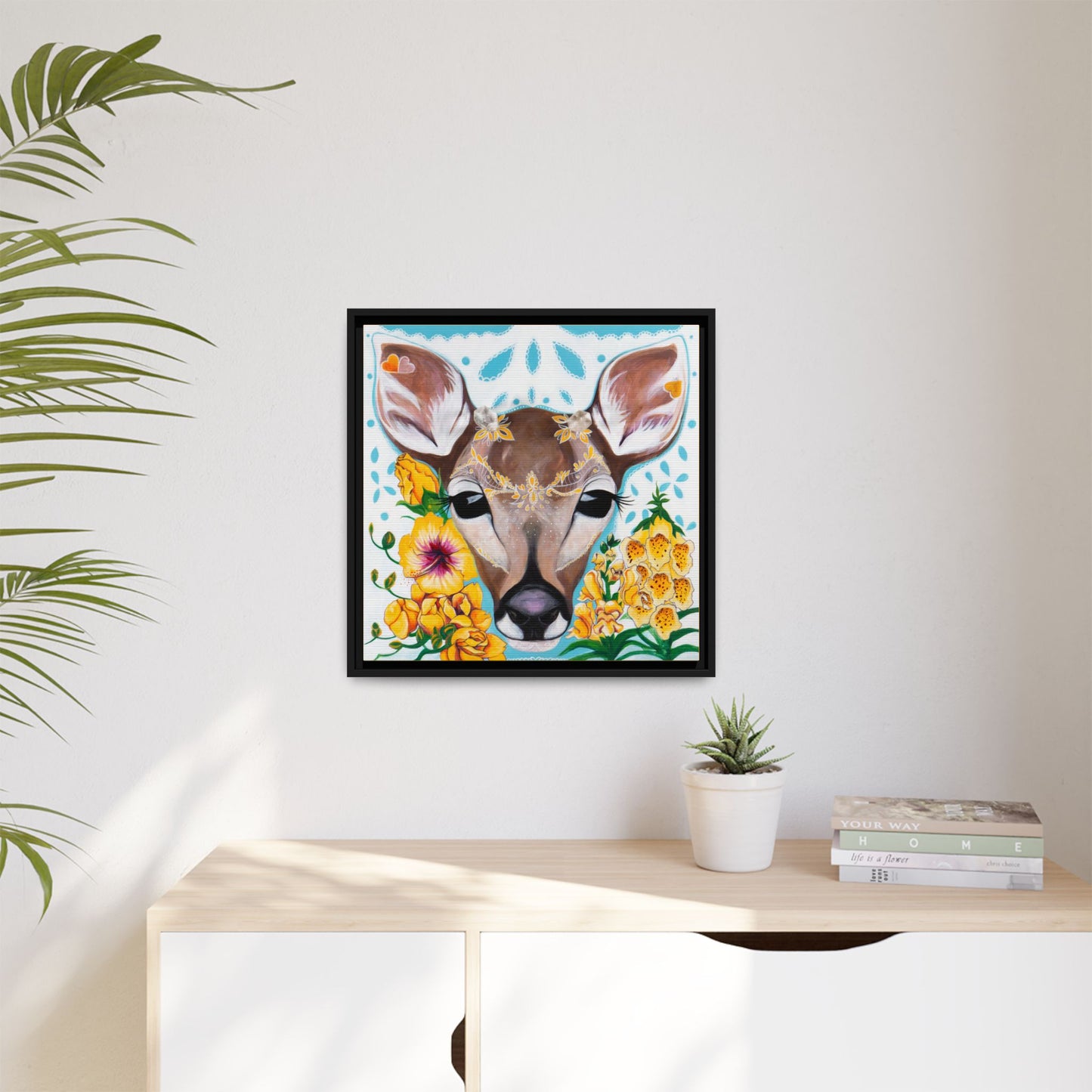 "Gentle Prince" Framed Canvas Fine Art Reproduction by Zabrina Fine Art