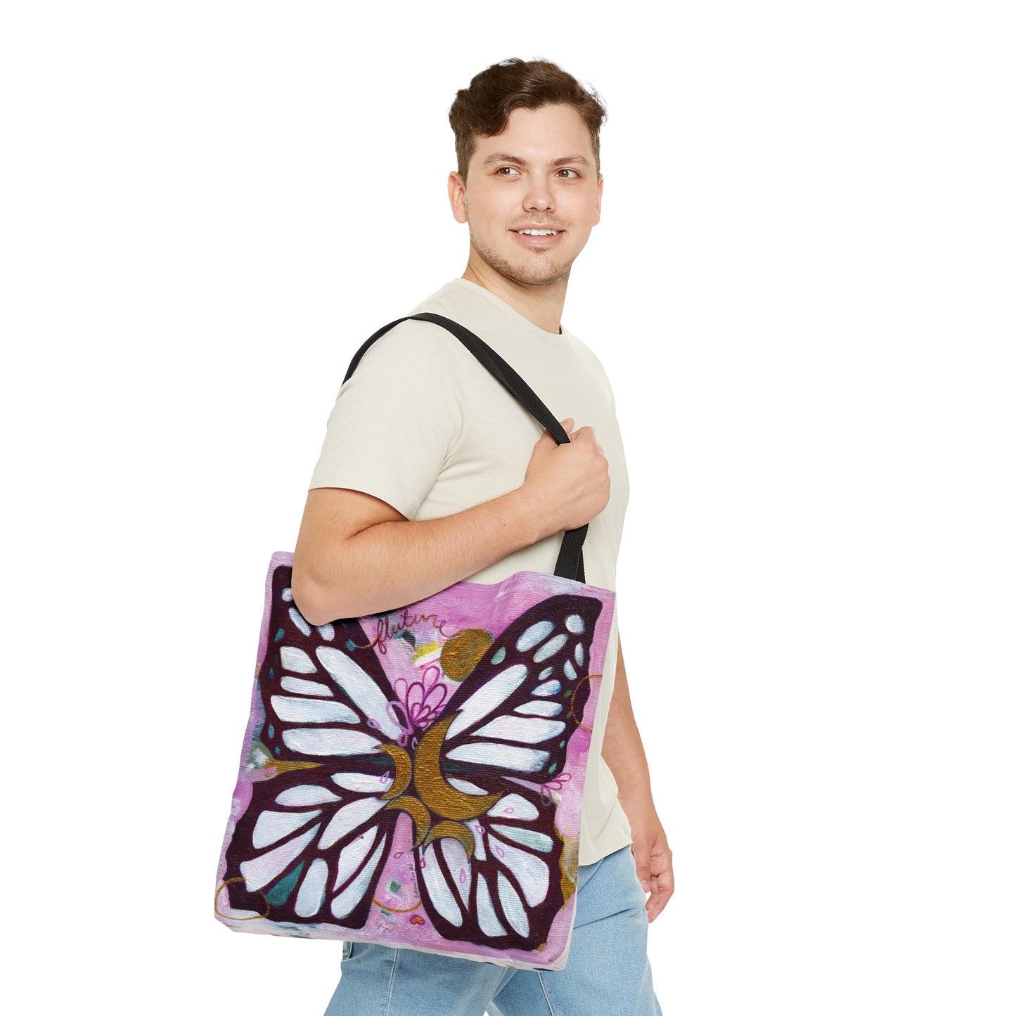 "Two Butterflies" Tote Bag by Zabrina Fine Art