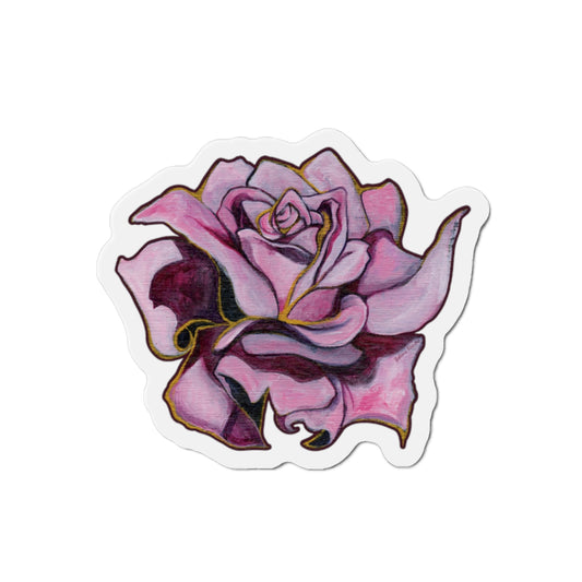 "Gilded Rose" Die-Cut Magnet by Zabrina Fine Art