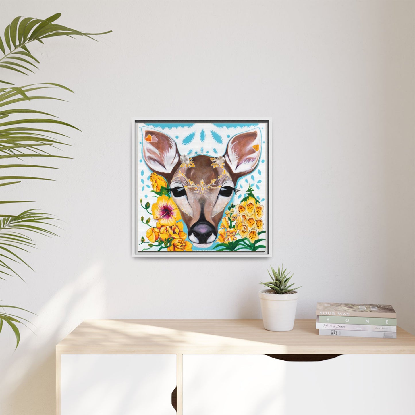 "Gentle Prince" Framed Canvas Fine Art Reproduction by Zabrina Fine Art