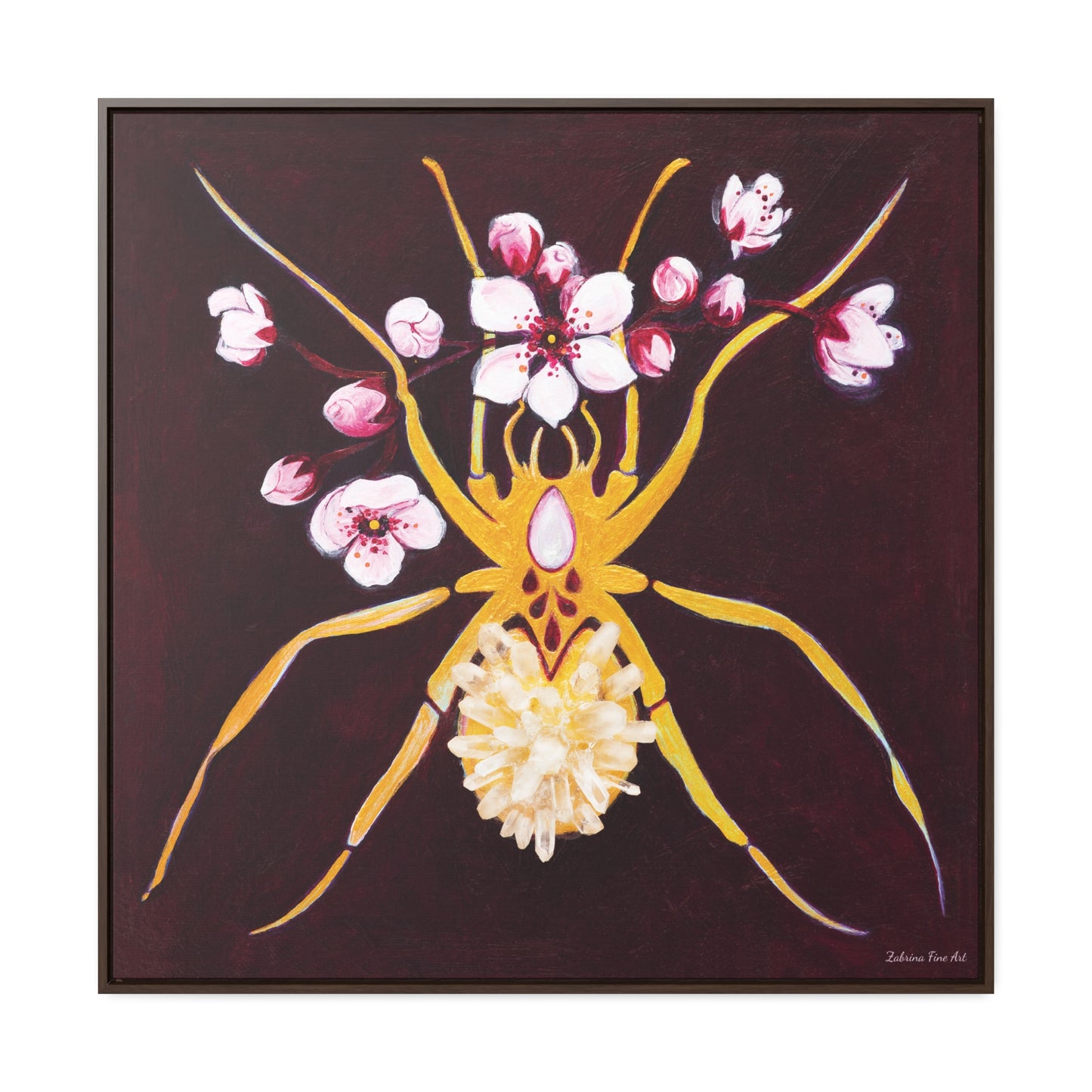 "Crystal Spider" Framed Canvas Fine Art Reproduction by Zabrina Fine Art