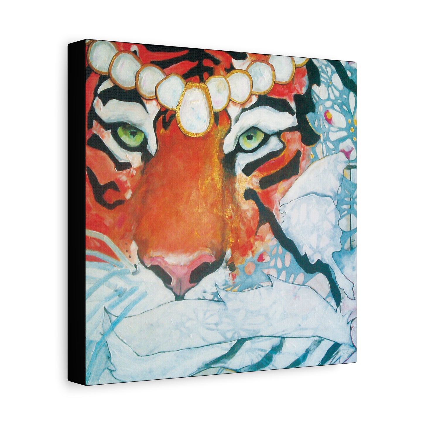 "Tigress" Unframed Canvas Black Edge Reproduction by Zabrina Fine Art