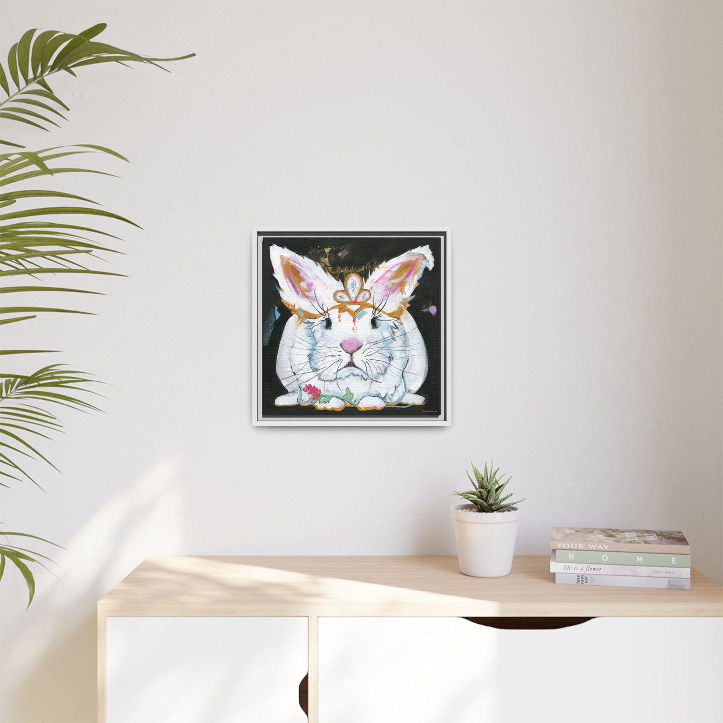 "Princess Fluffy Butter" Framed Canvas Fine Art Reproduction by Zabrina Fine Art