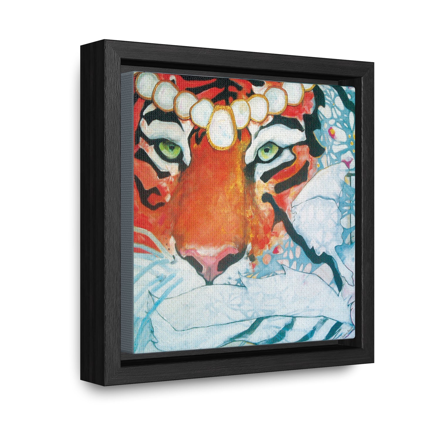 "Tigress" Framed Canvas Fine Art Reproduction by Zabrina Fine Art