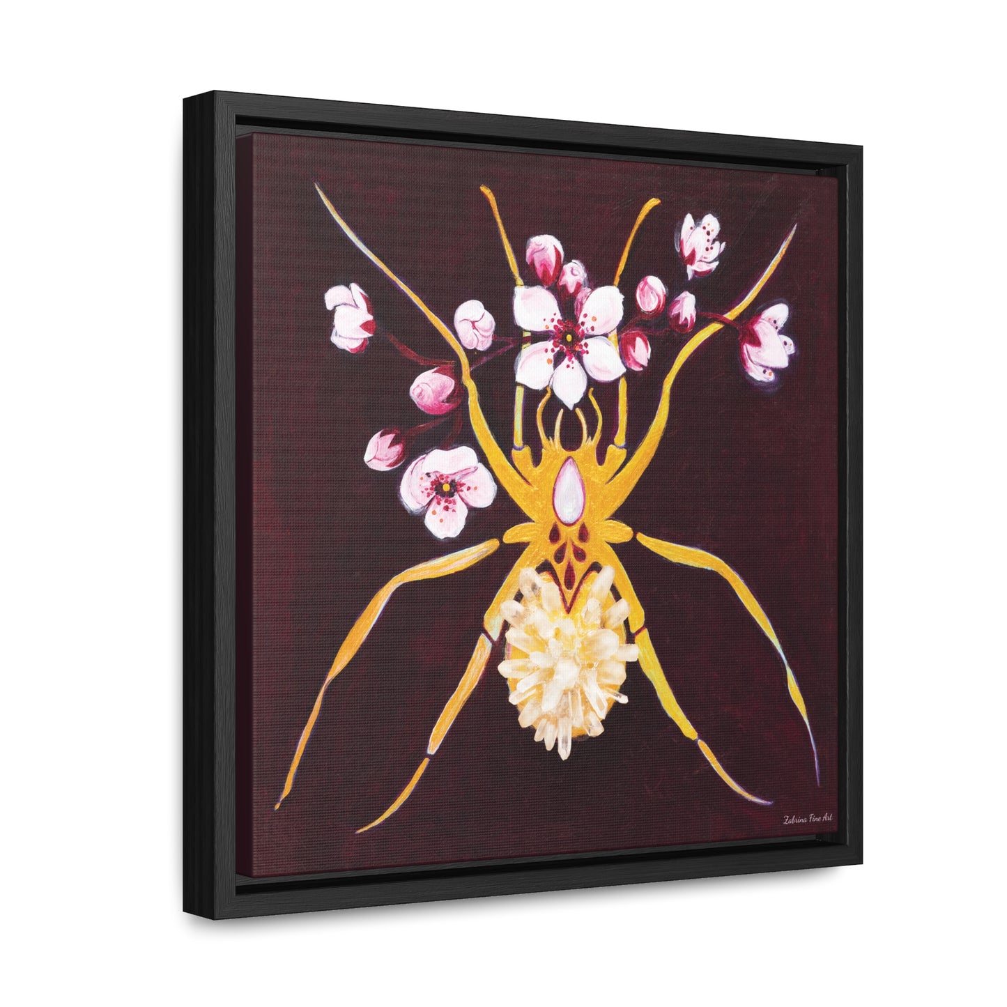 "Crystal Spider" Framed Canvas Fine Art Reproduction by Zabrina Fine Art