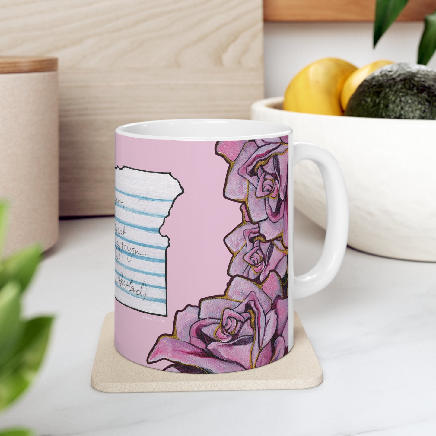 "Dear Oregon" Ceramic Mug by Zabrina Fine Art