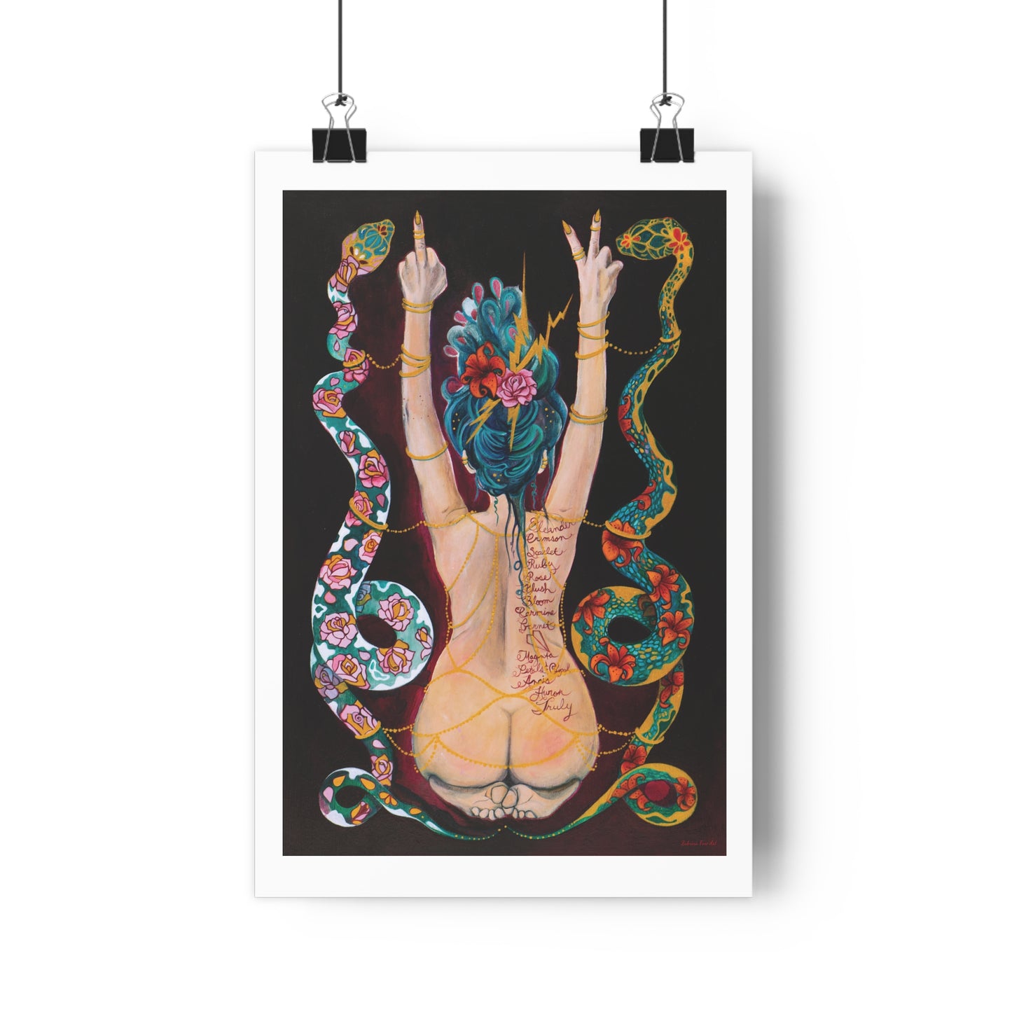 "I Believe In Peace" Giclée Fine Art Print White Border by Zabrina Fine Art