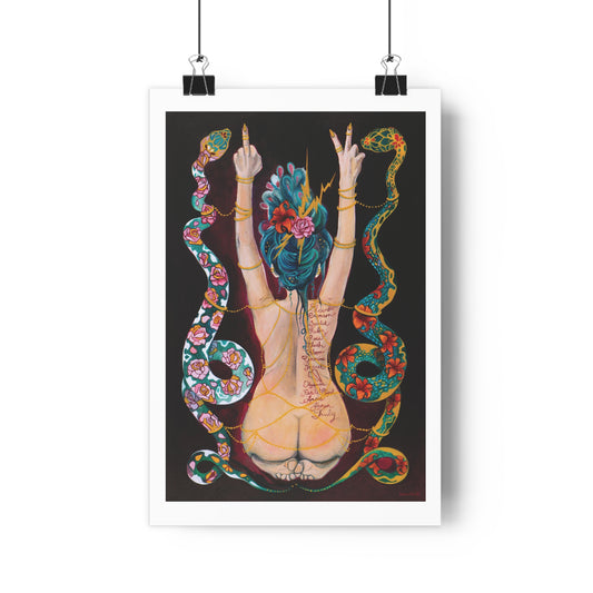 "I Believe In Peace" Giclée Fine Art Print White Border by Zabrina Fine Art