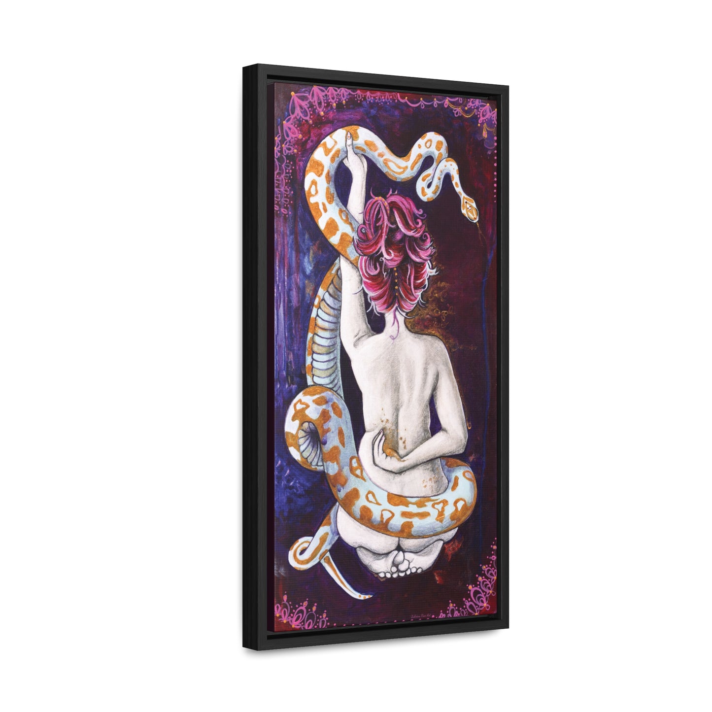 "Sarpele De Crin no. 3" Framed Canvas Fine Art Reproduction by Zabrina Fine Art
