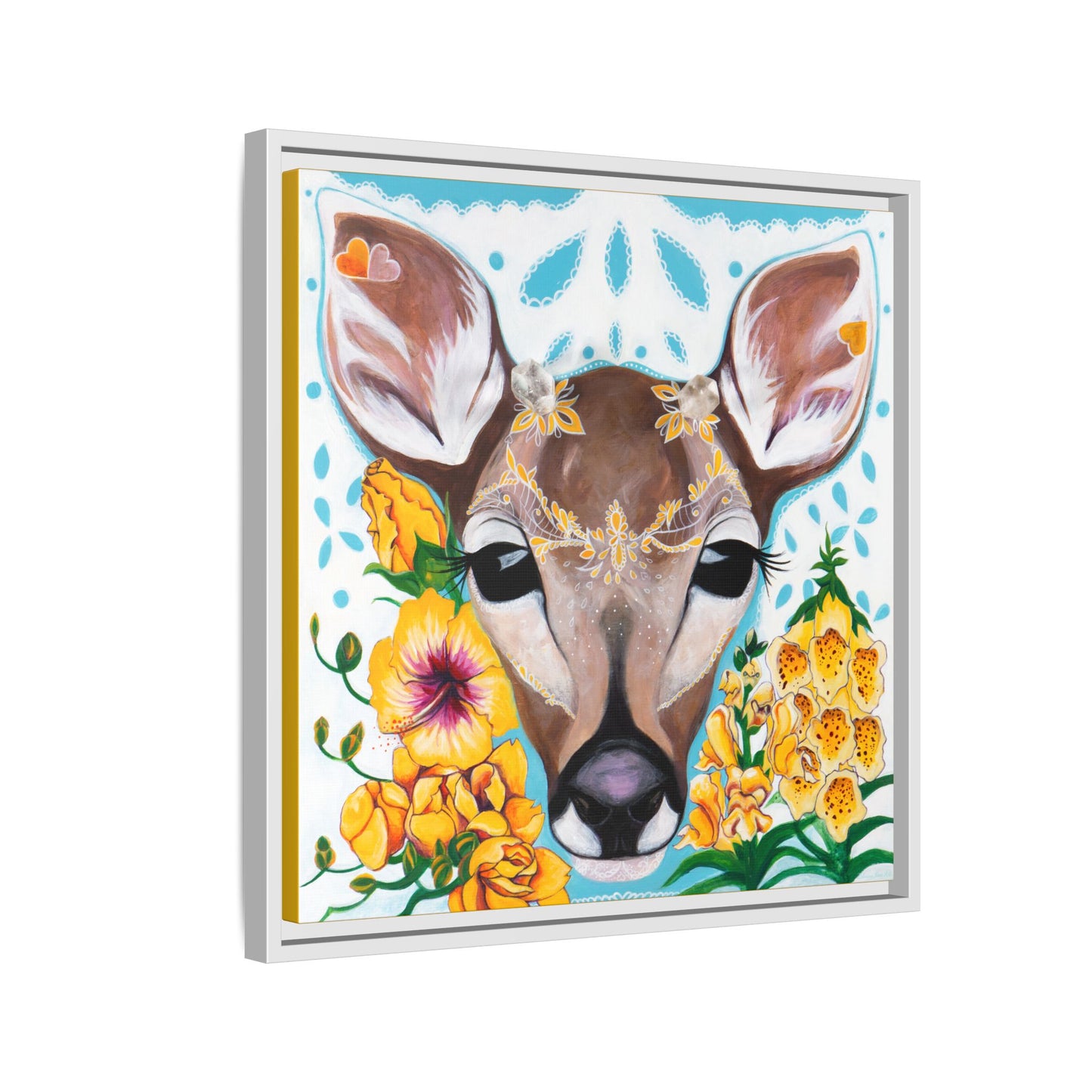 "Gentle Prince" Framed Canvas Fine Art Reproduction by Zabrina Fine Art