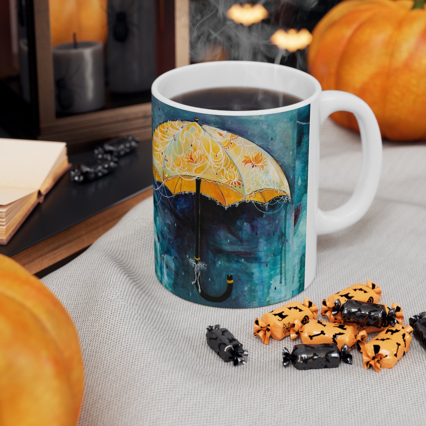 "Rain Glow" Ceramic Mug by Zabrina Fine Art