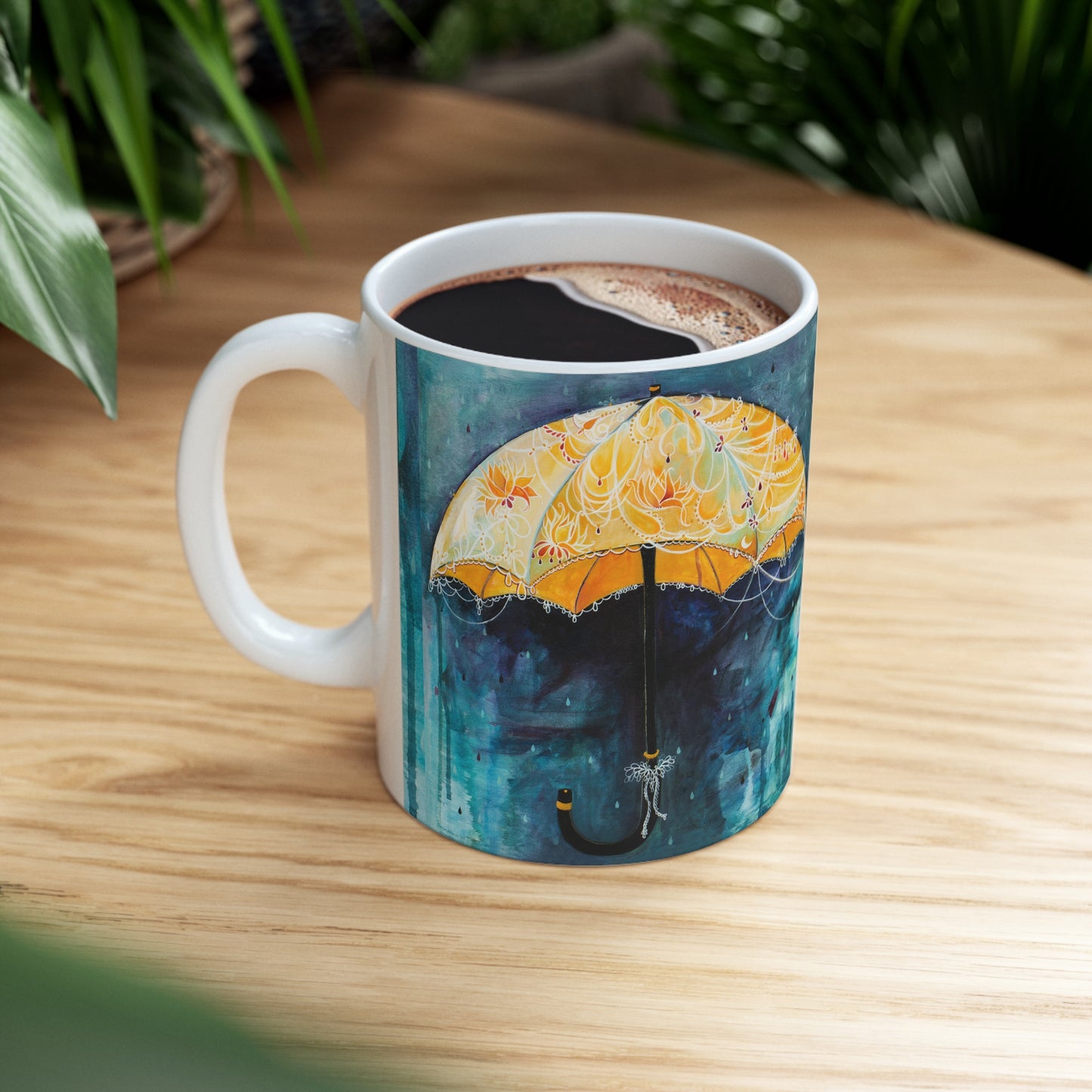 "Rain Glow" Ceramic Mug by Zabrina Fine Art