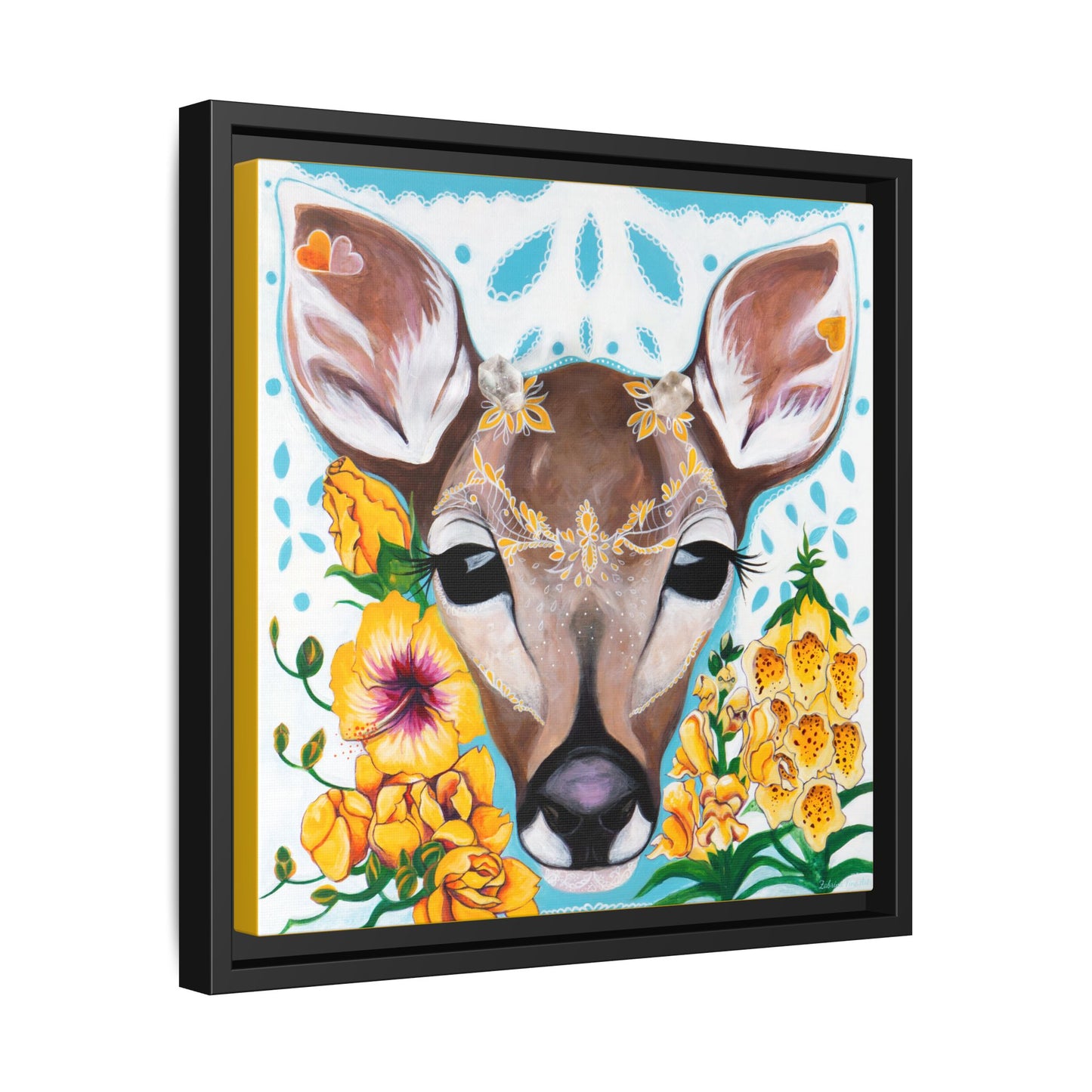 "Gentle Prince" Framed Canvas Fine Art Reproduction by Zabrina Fine Art