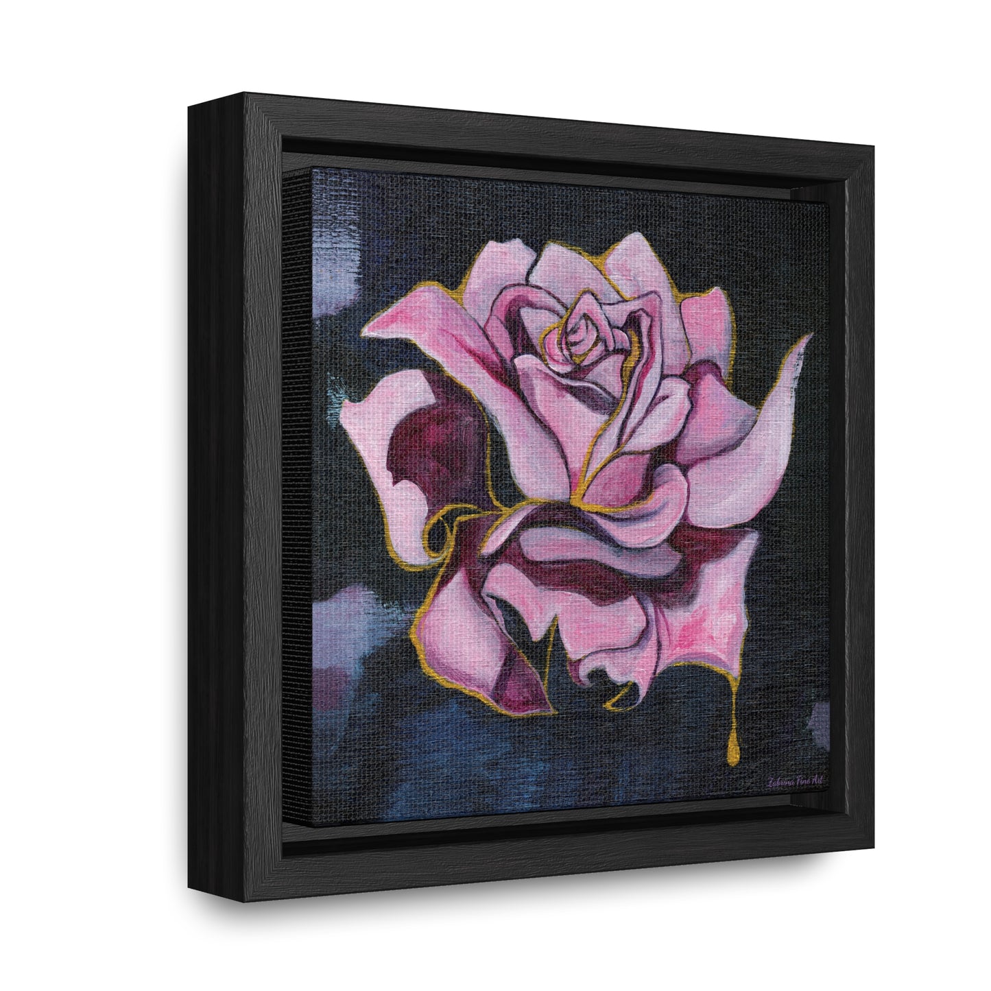 "Gilded Rose" Framed Canvas Fine Art Reproduction by Zabrina Fine Art