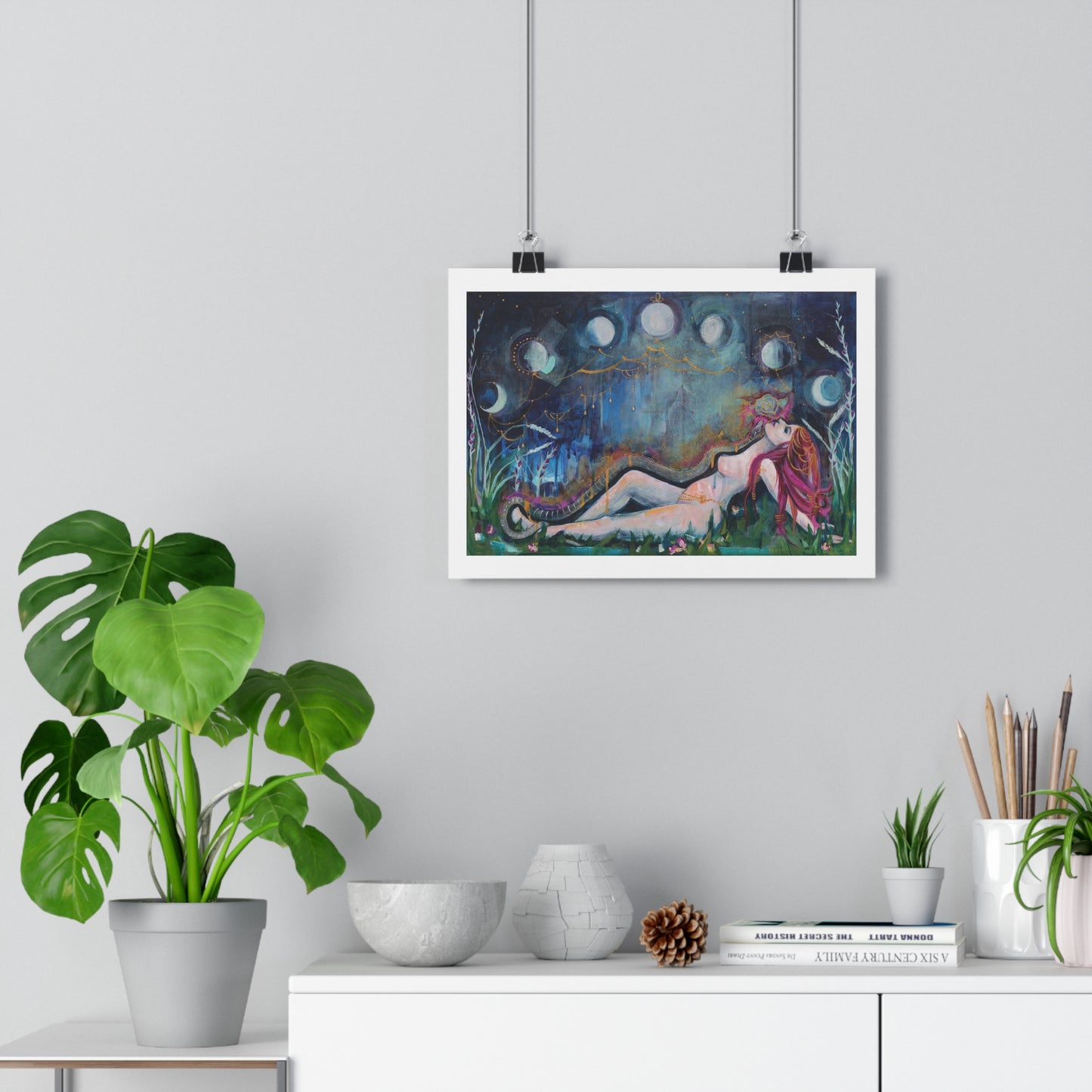 "Moon Bather" Giclée Art Print by Zabrina Fine Art