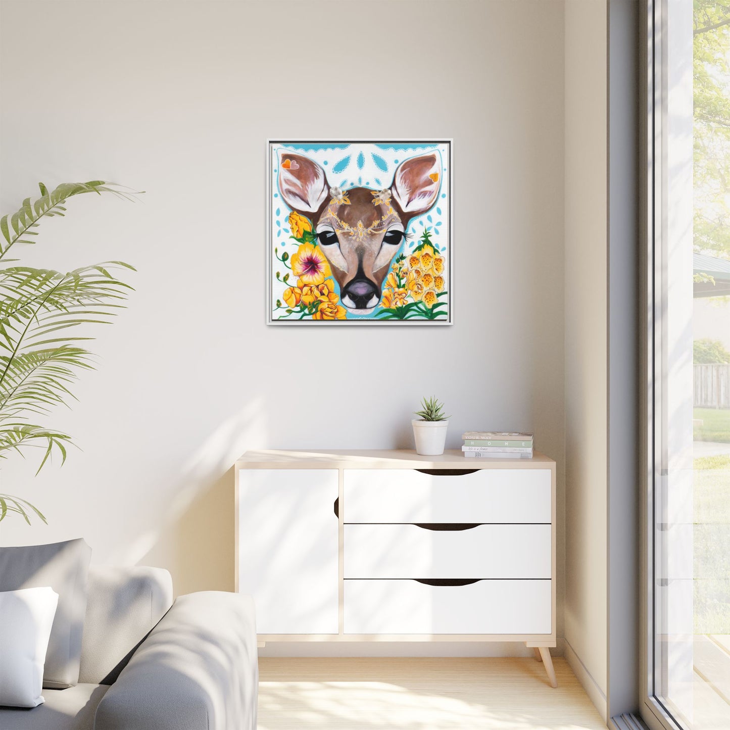 "Gentle Prince" Framed Canvas Fine Art Reproduction by Zabrina Fine Art