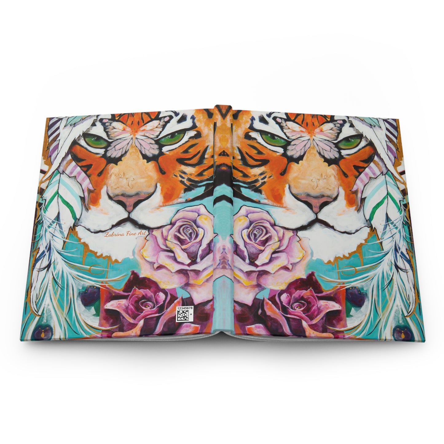 "Tiger Eyes" Hardcover Journal by Zabrina Fine Art