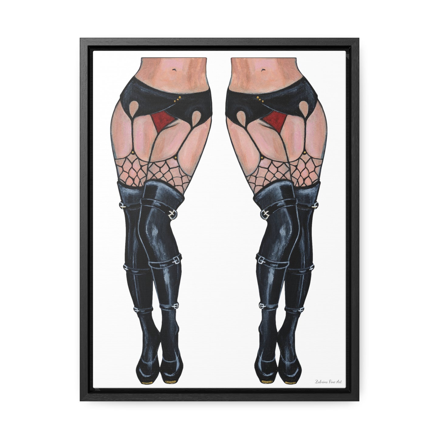 "Legs And Legs" Framed Canvas Fine Art Reproduction by Zabrina Fine Art