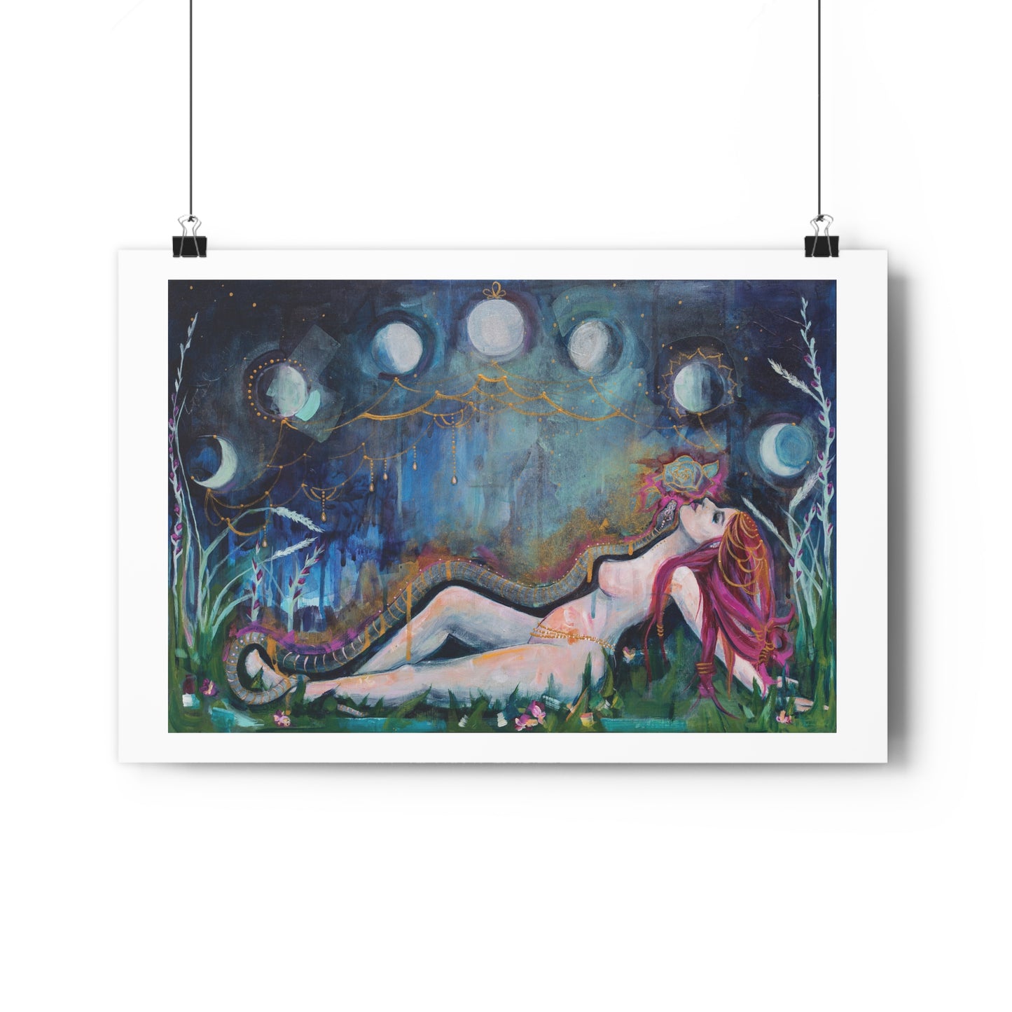 "Moon Bather" Giclée Art Print by Zabrina Fine Art