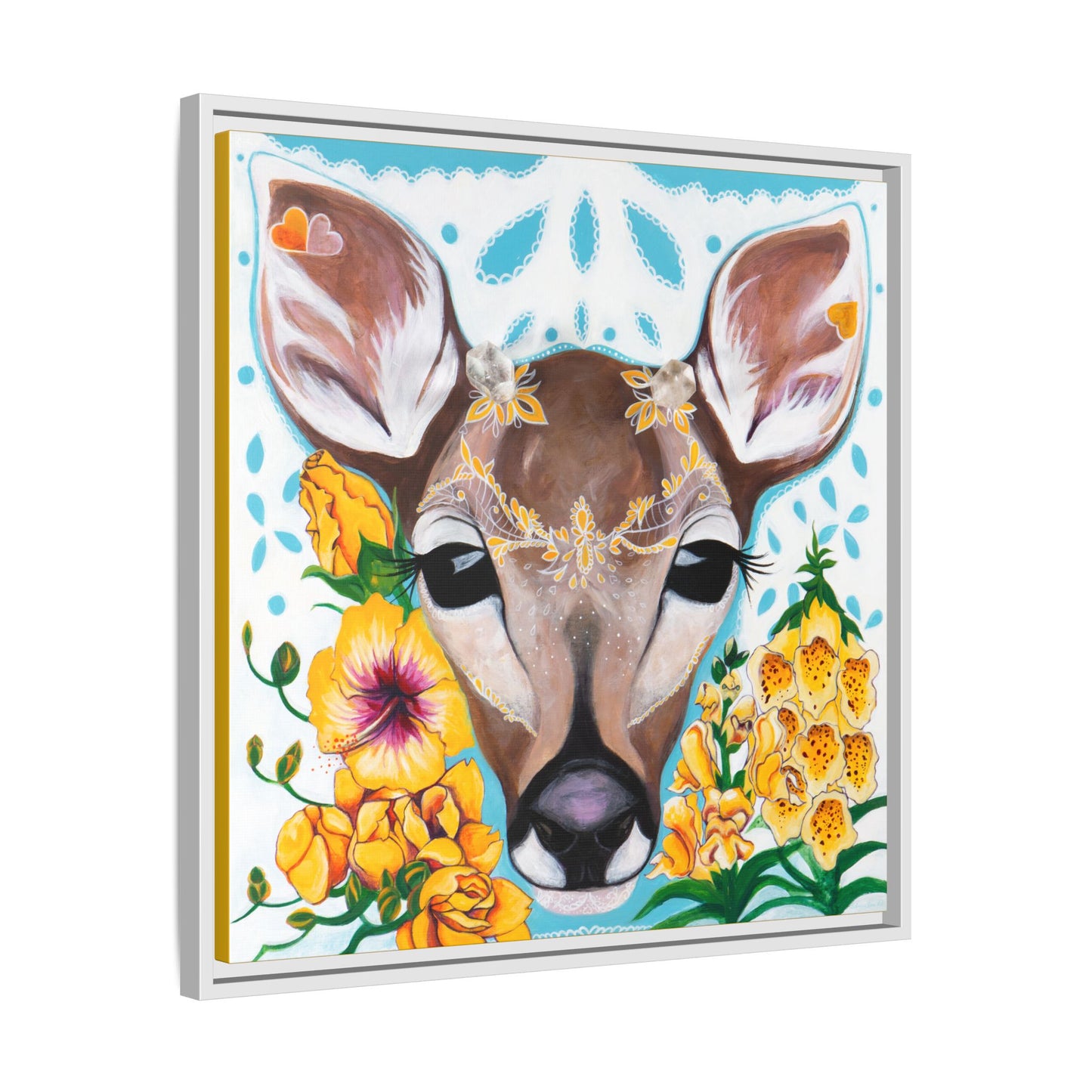 "Gentle Prince" Framed Canvas Fine Art Reproduction by Zabrina Fine Art