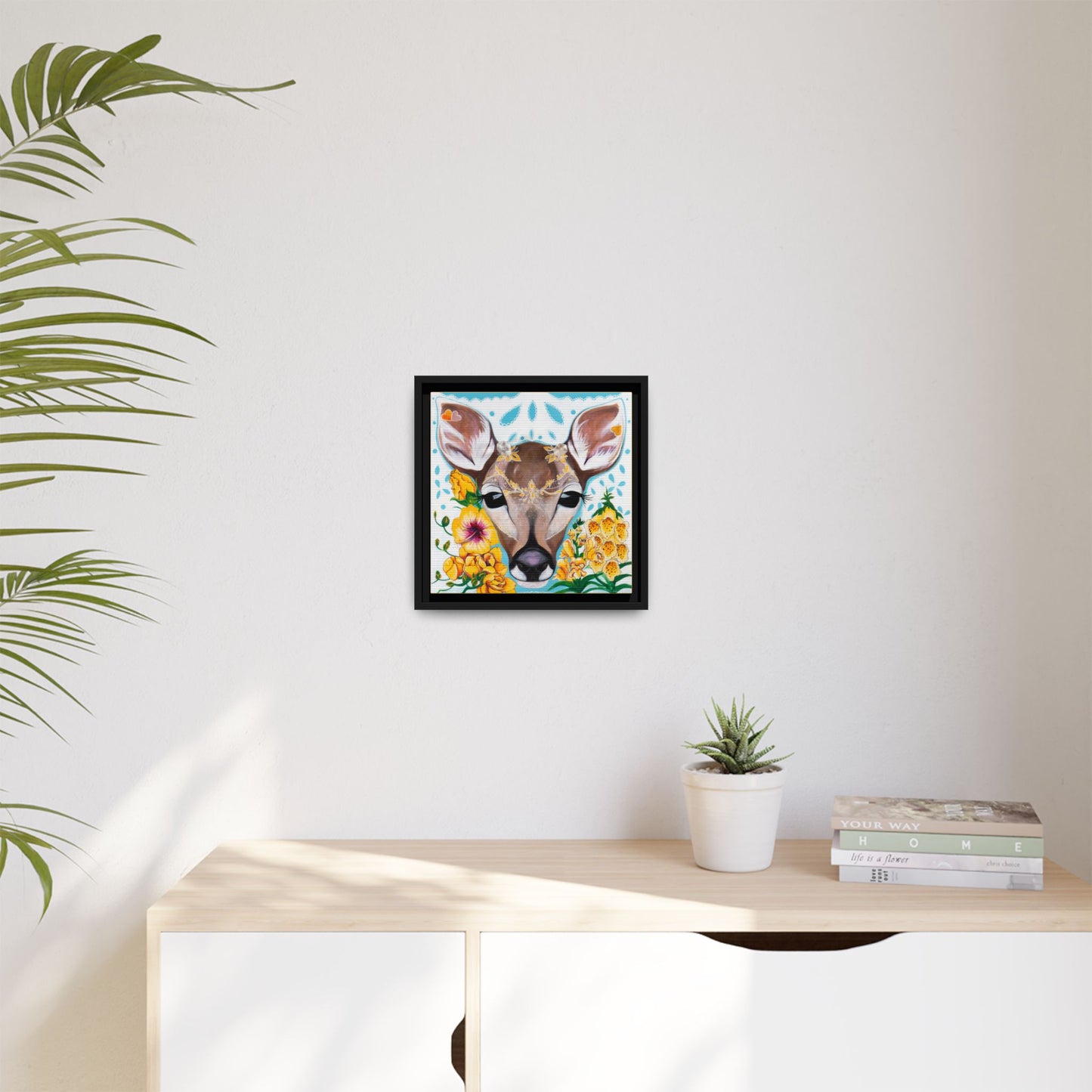 "Gentle Prince" Framed Canvas Fine Art Reproduction by Zabrina Fine Art