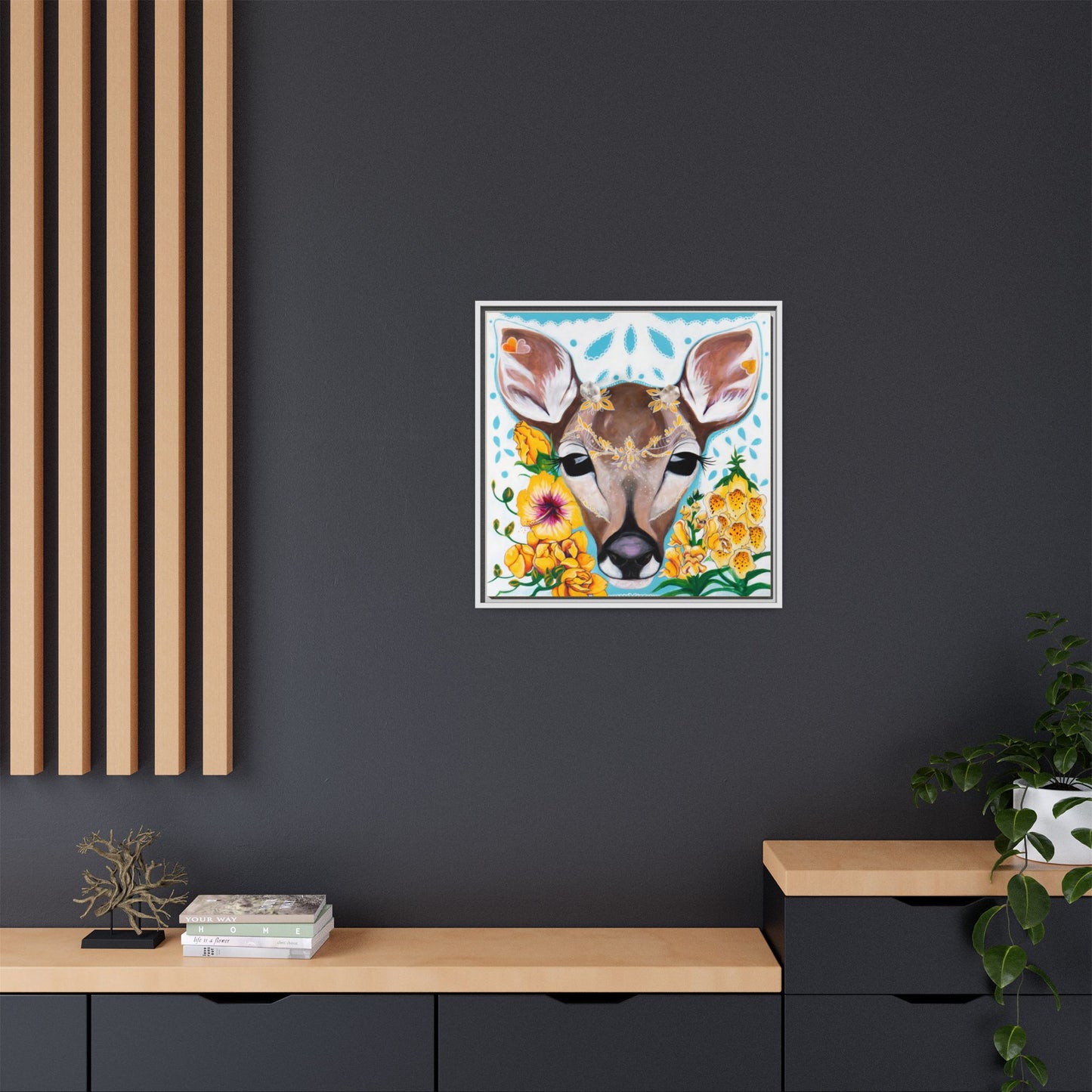 "Gentle Prince" Framed Canvas Fine Art Reproduction by Zabrina Fine Art
