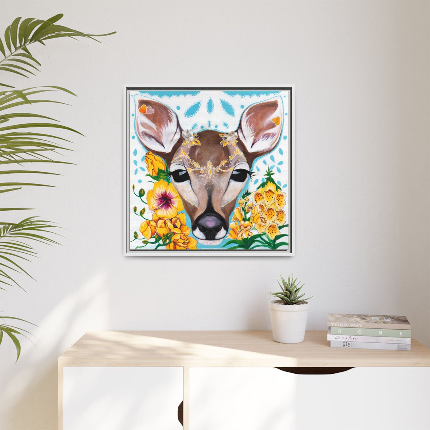 "Gentle Prince" Framed Canvas Fine Art Reproduction by Zabrina Fine Art