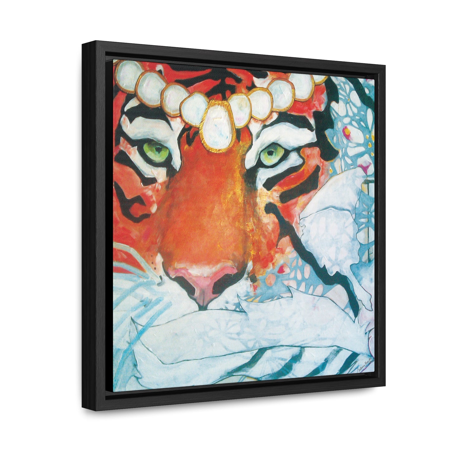 "Tigress" Framed Canvas Fine Art Reproduction by Zabrina Fine Art